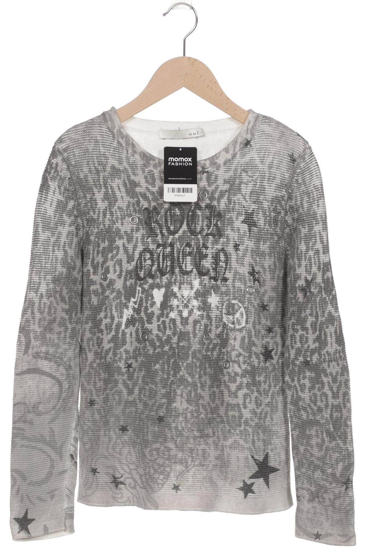 

Oui Damen Pullover, grau, Gr. 38