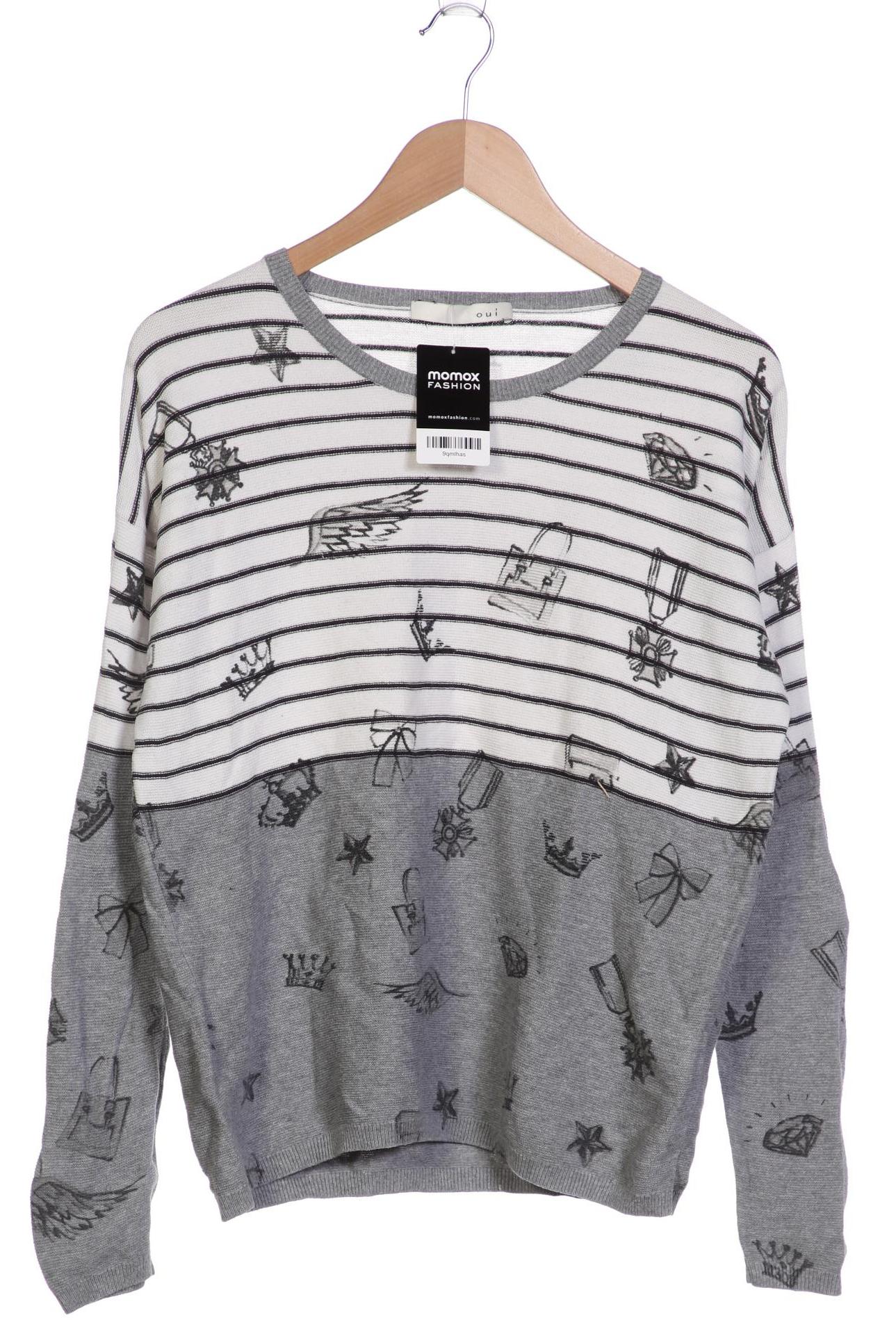 

Oui Damen Pullover, grau, Gr. 38