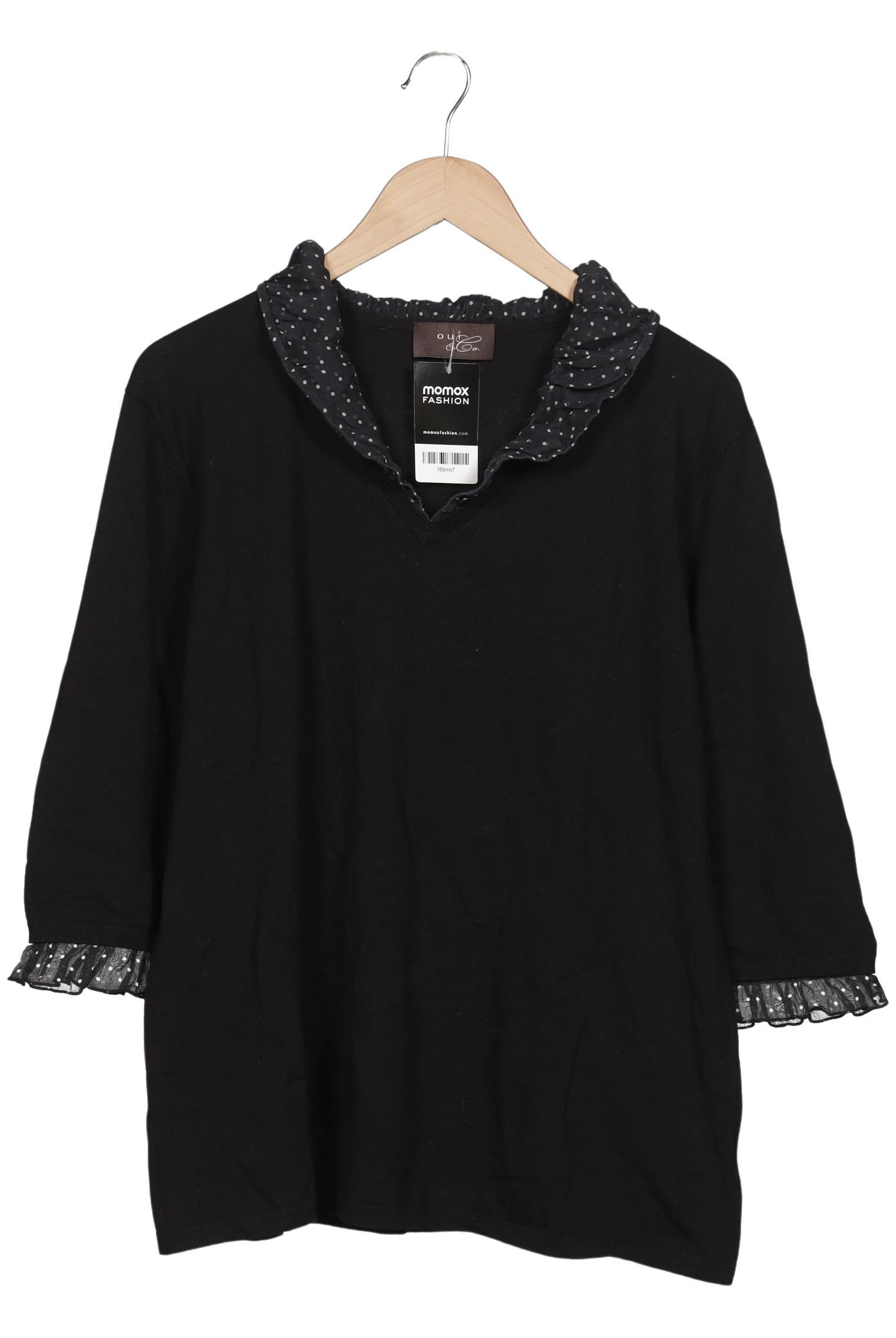 

Oui Damen Pullover, schwarz, Gr. 48