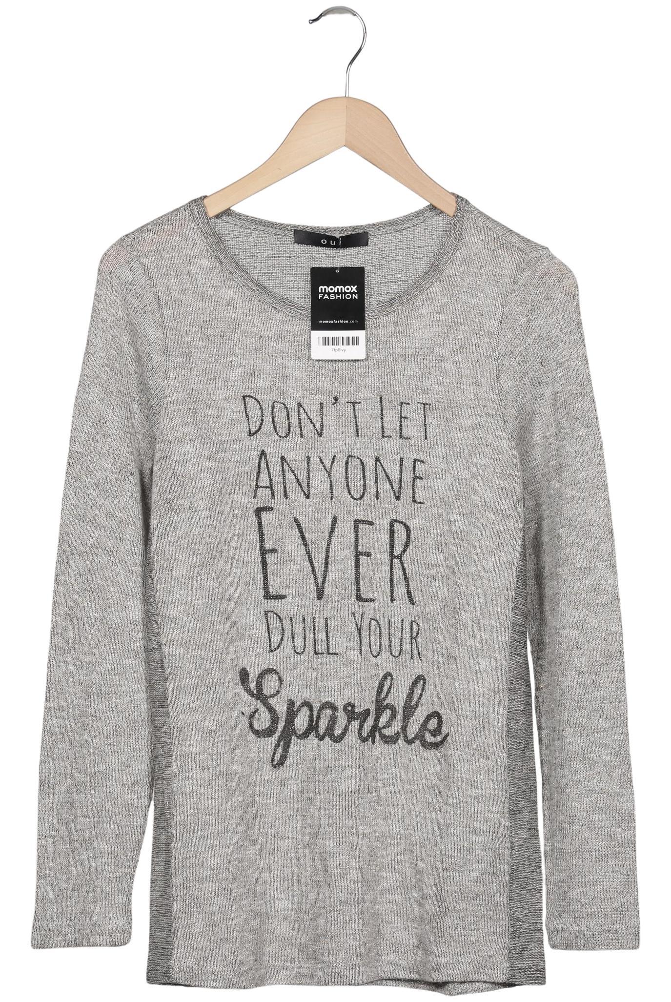 

Oui Damen Pullover, grau, Gr. 38