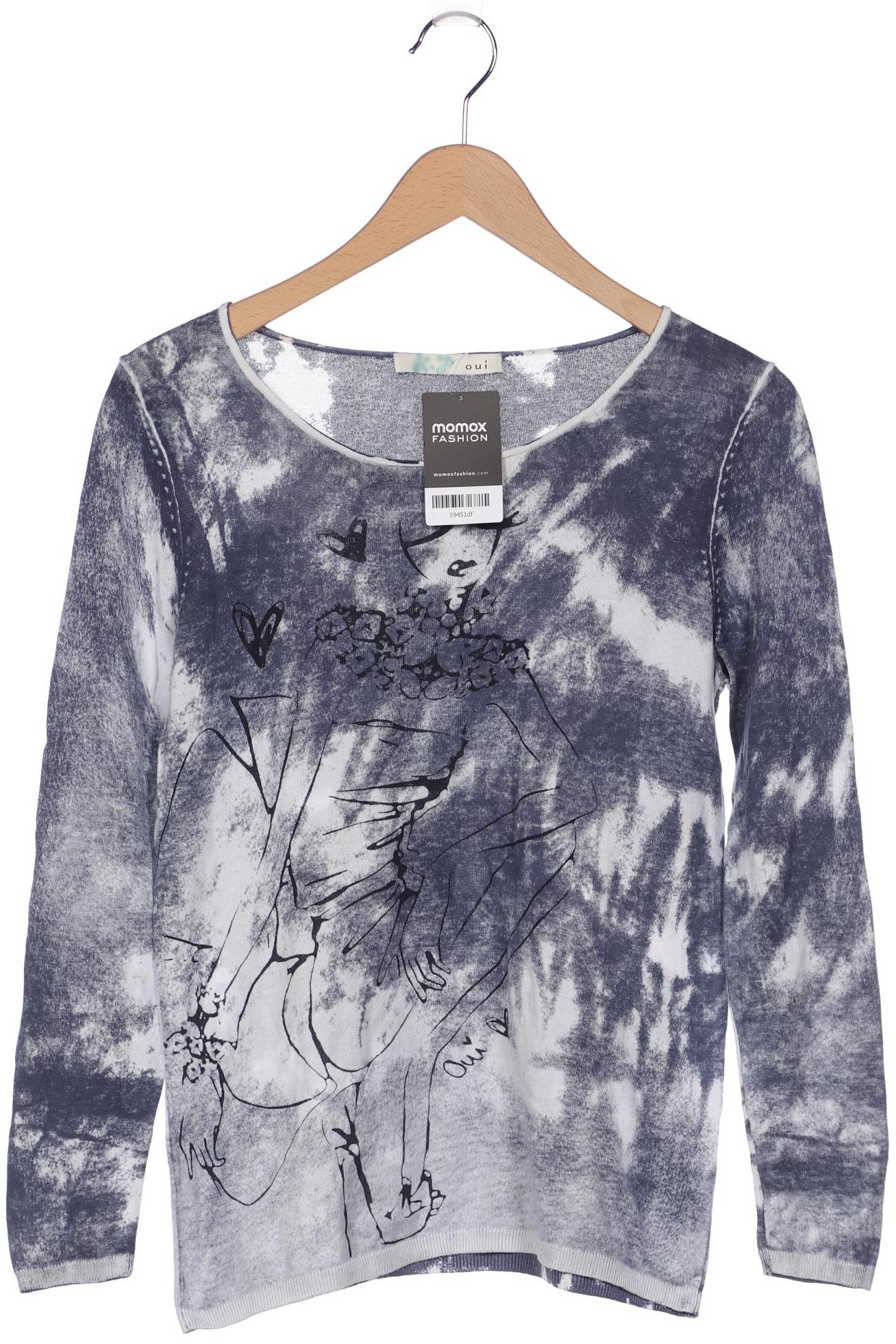 

Oui Damen Pullover, blau, Gr. 36