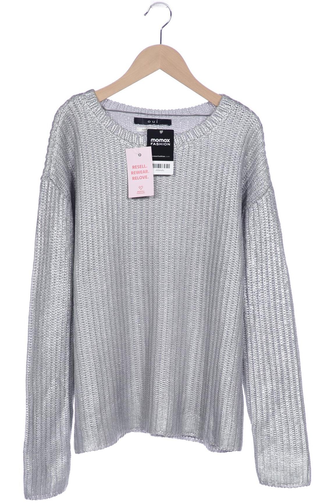 

Oui Damen Pullover, grau, Gr. 36