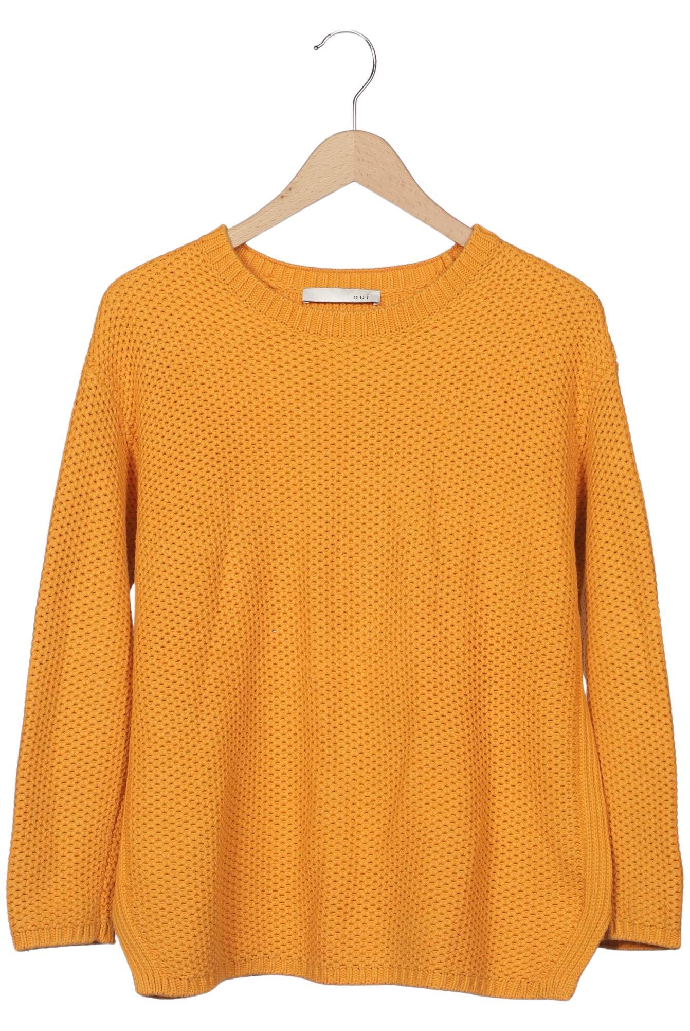 

Oui Damen Pullover, gelb, Gr. 58