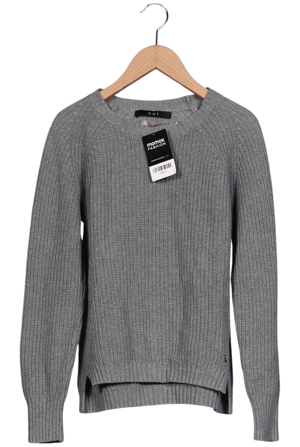 

Oui Damen Pullover, grau, Gr. 36