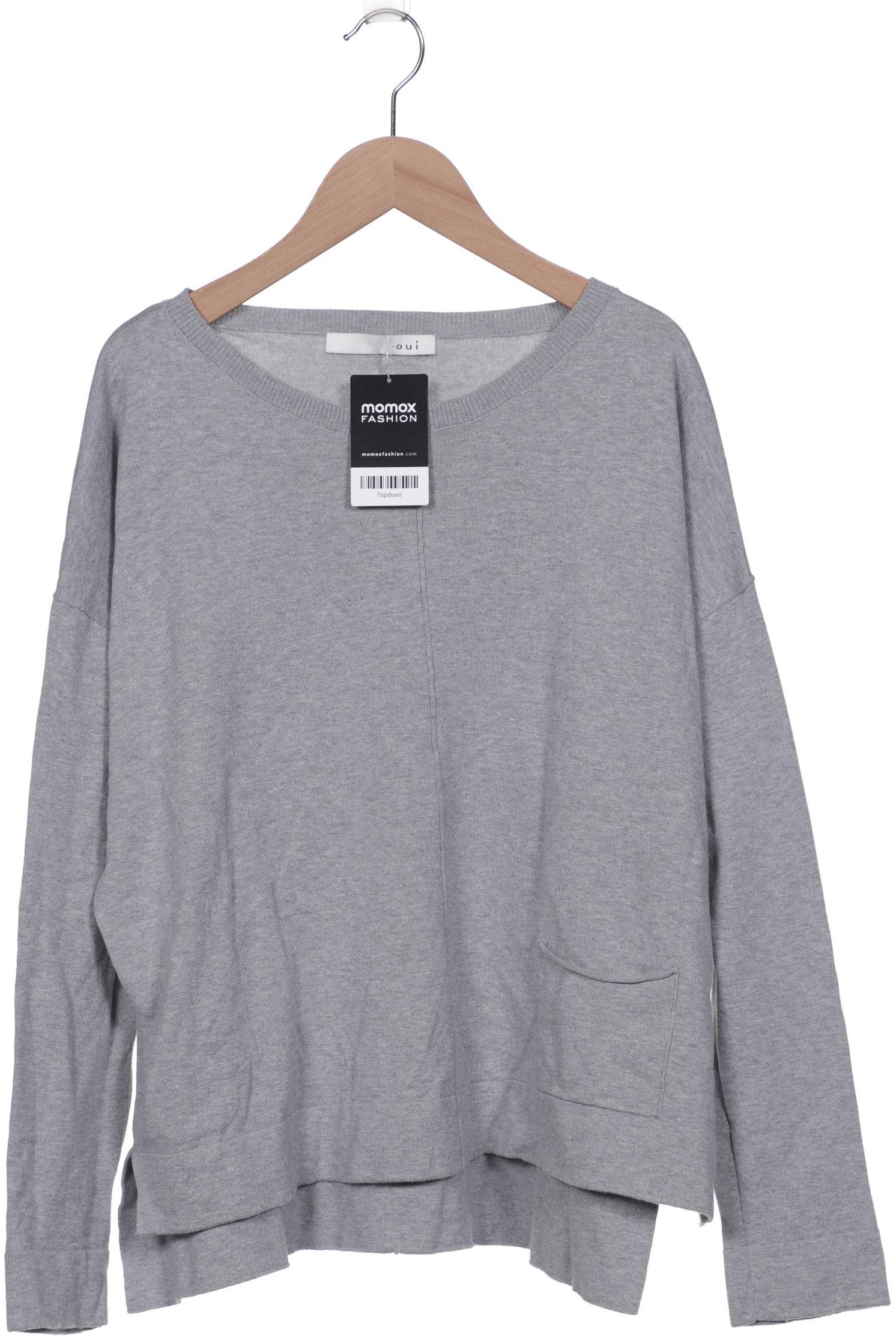 

Oui Damen Pullover, grau