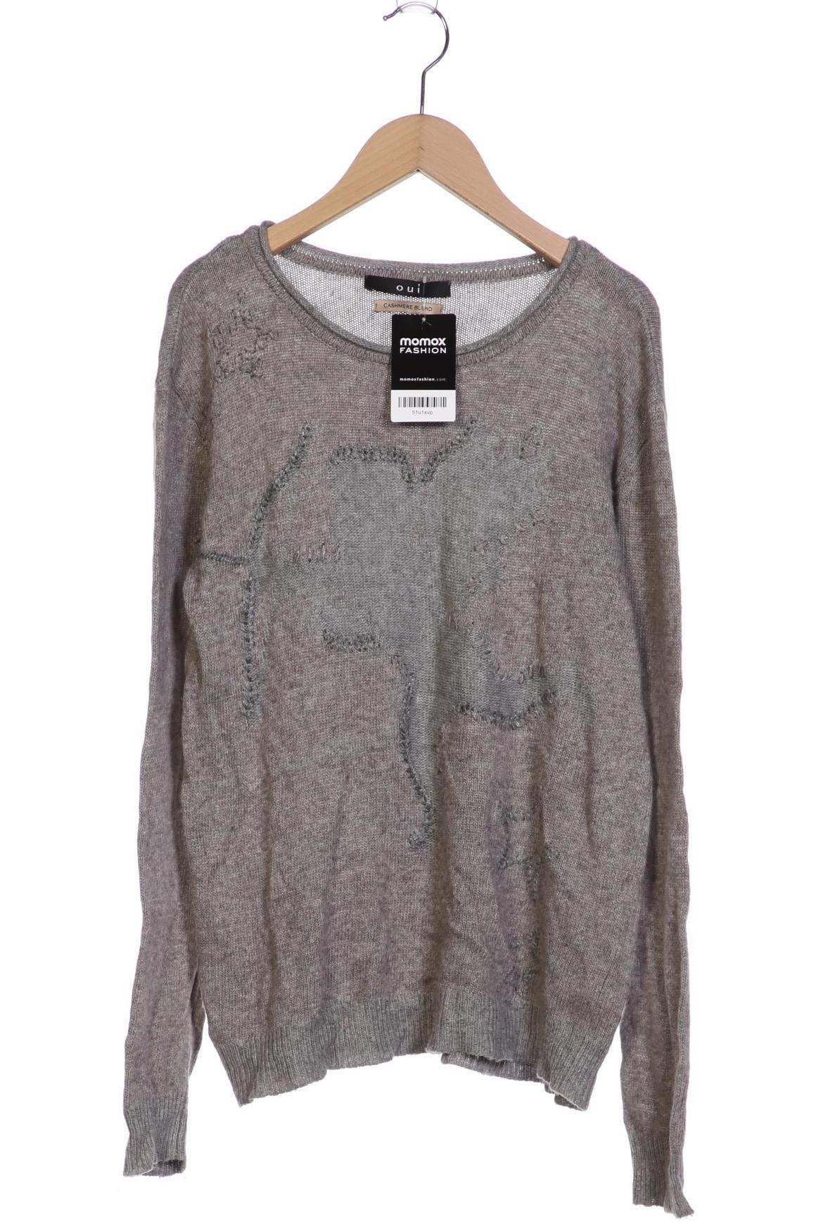 

Oui Damen Pullover, grau