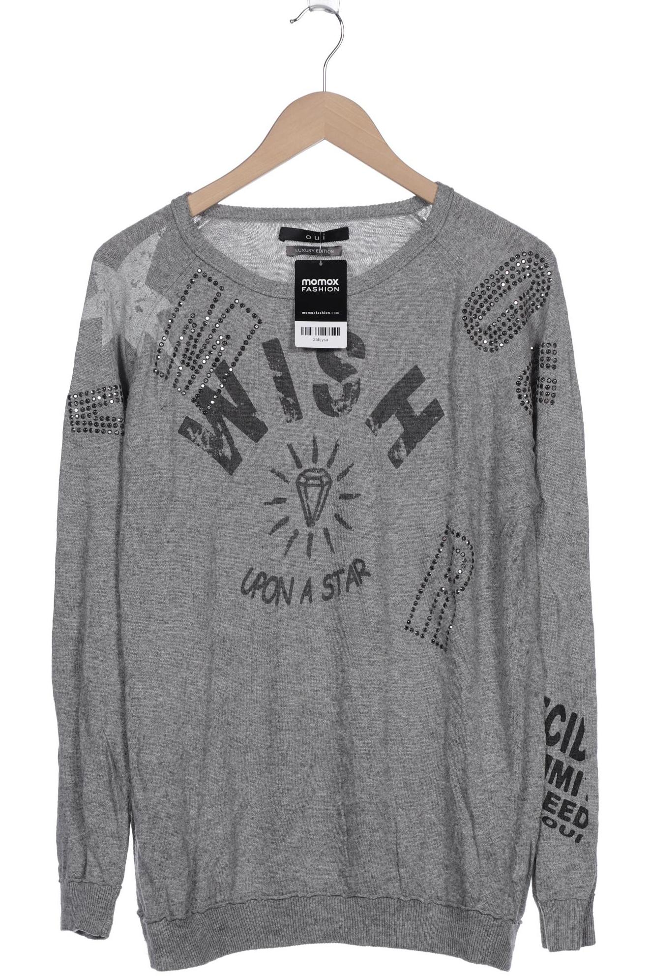 

Oui Damen Pullover, grau