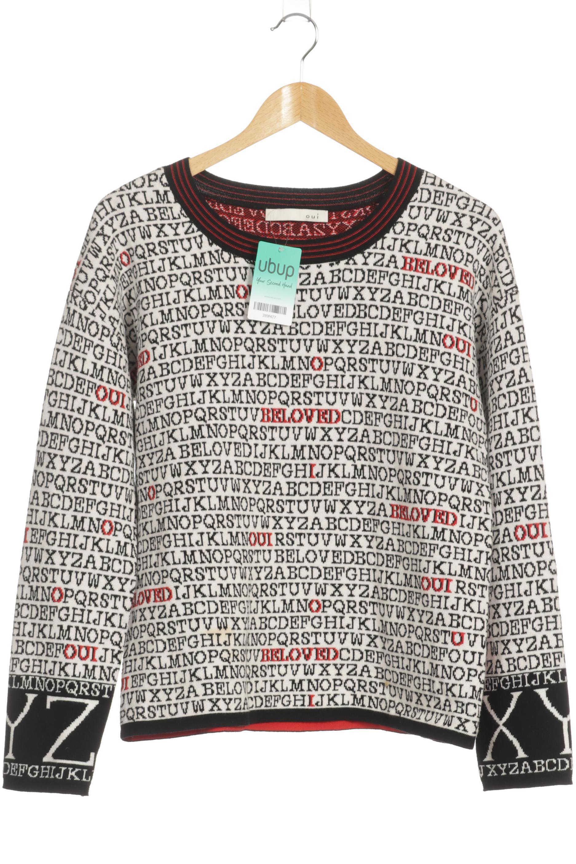 

Oui Damen Pullover, weiß, Gr. 36