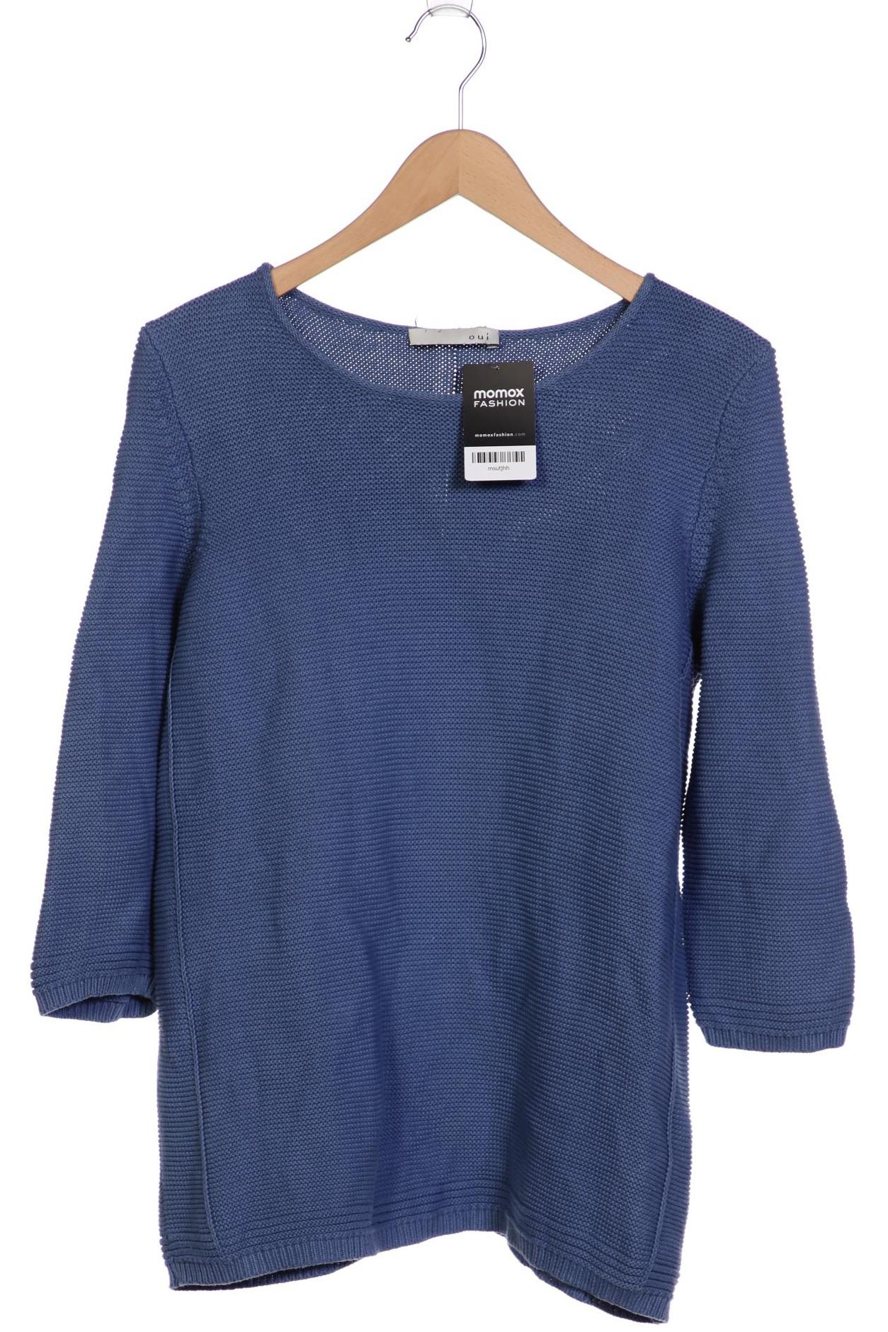 

Oui Damen Pullover, blau, Gr. 44