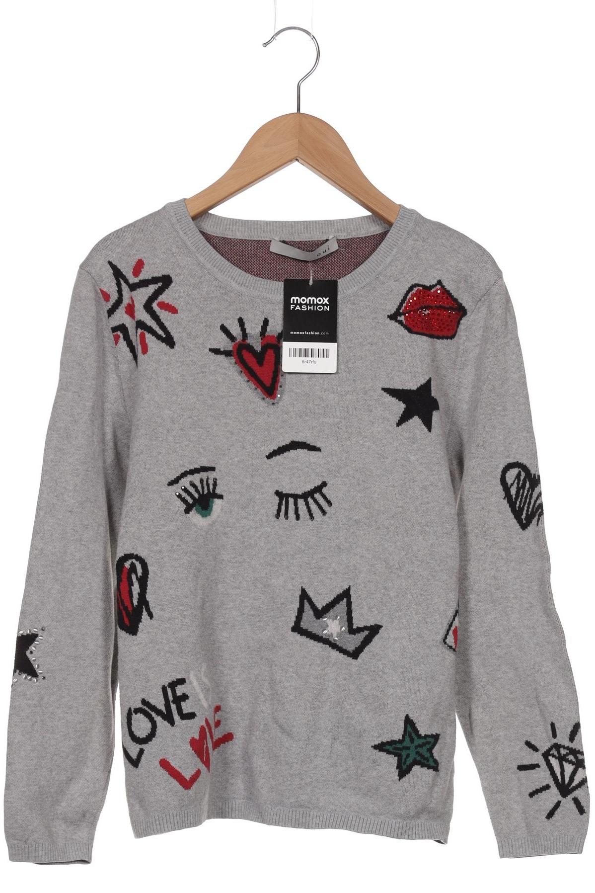 Thumbnail - Oui Damen Pullover, grau, Gr. 40
