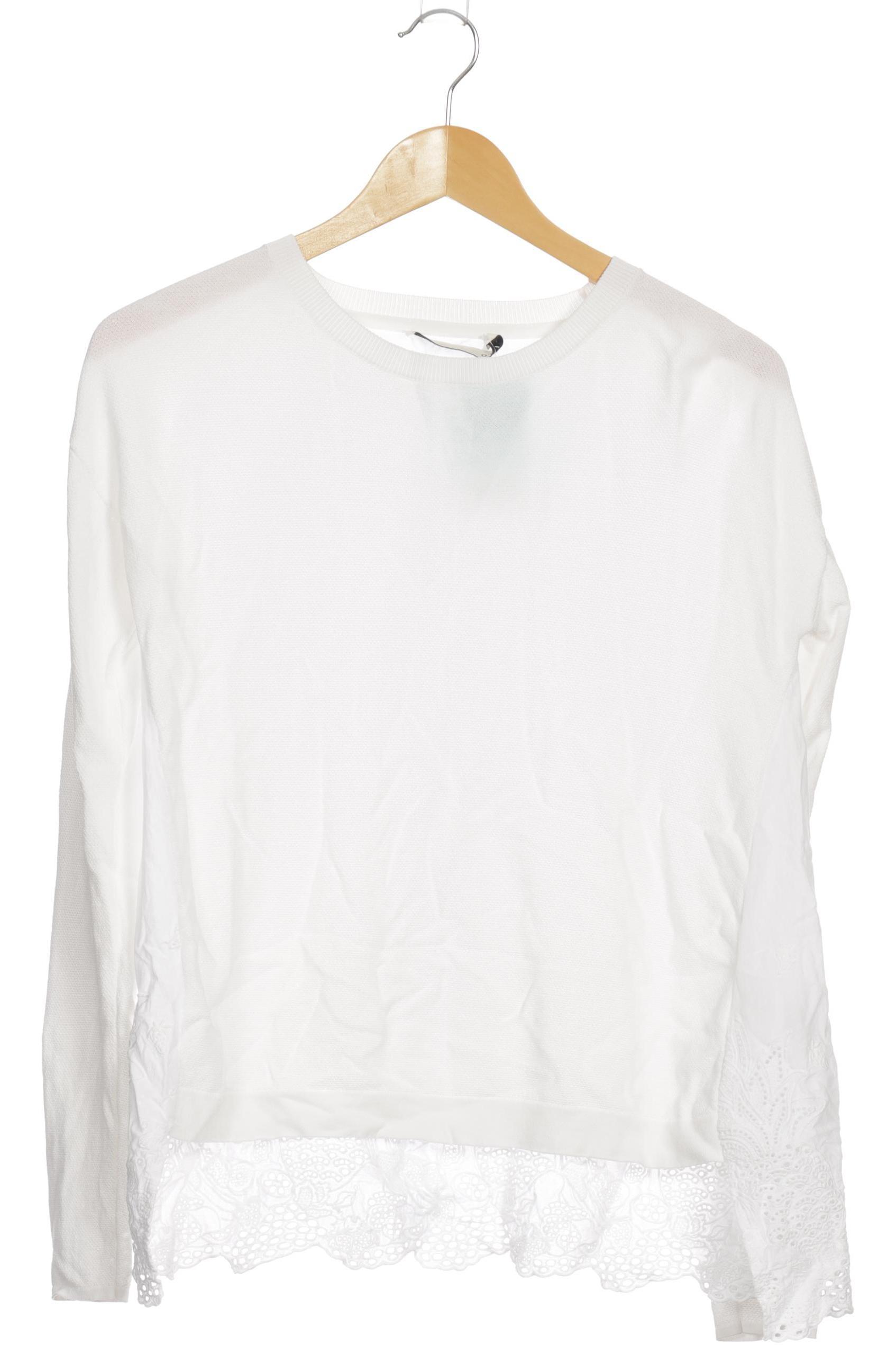 

Oui Damen Pullover, weiß, Gr. 34