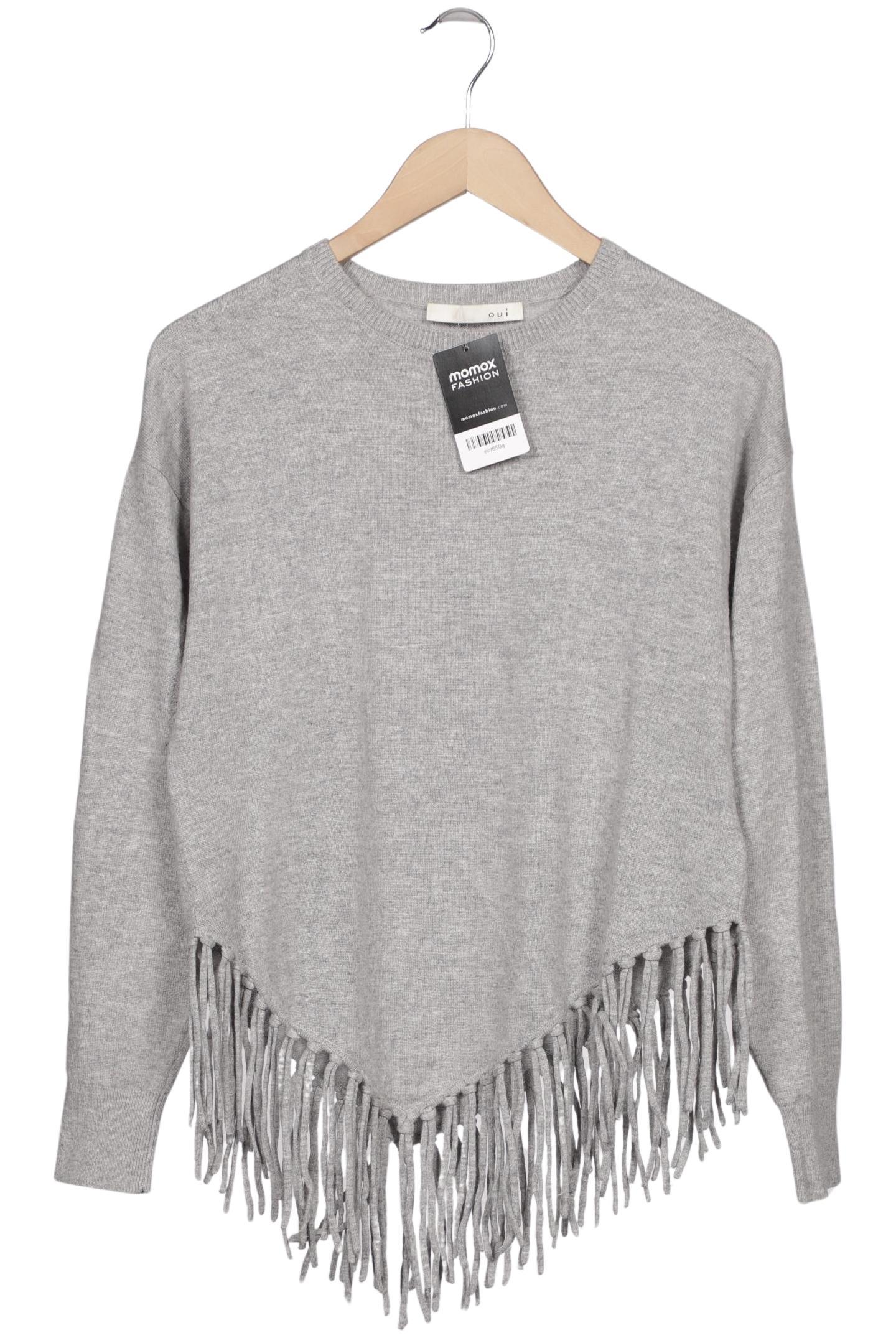 

Oui Damen Pullover, grau, Gr. 34