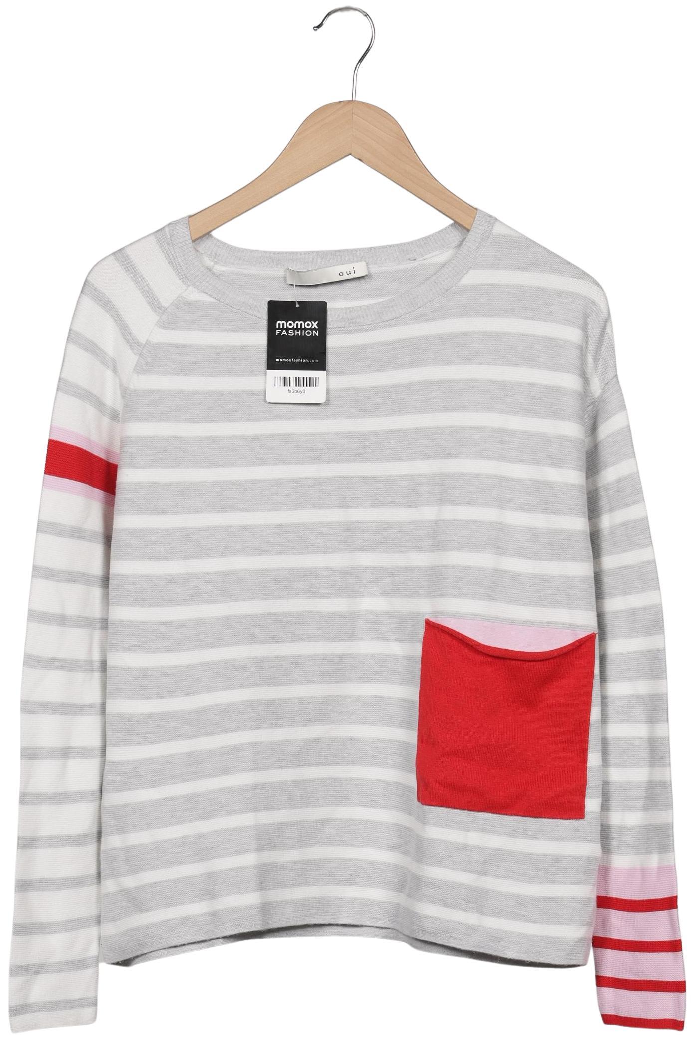 

Oui Damen Pullover, grau, Gr. 34