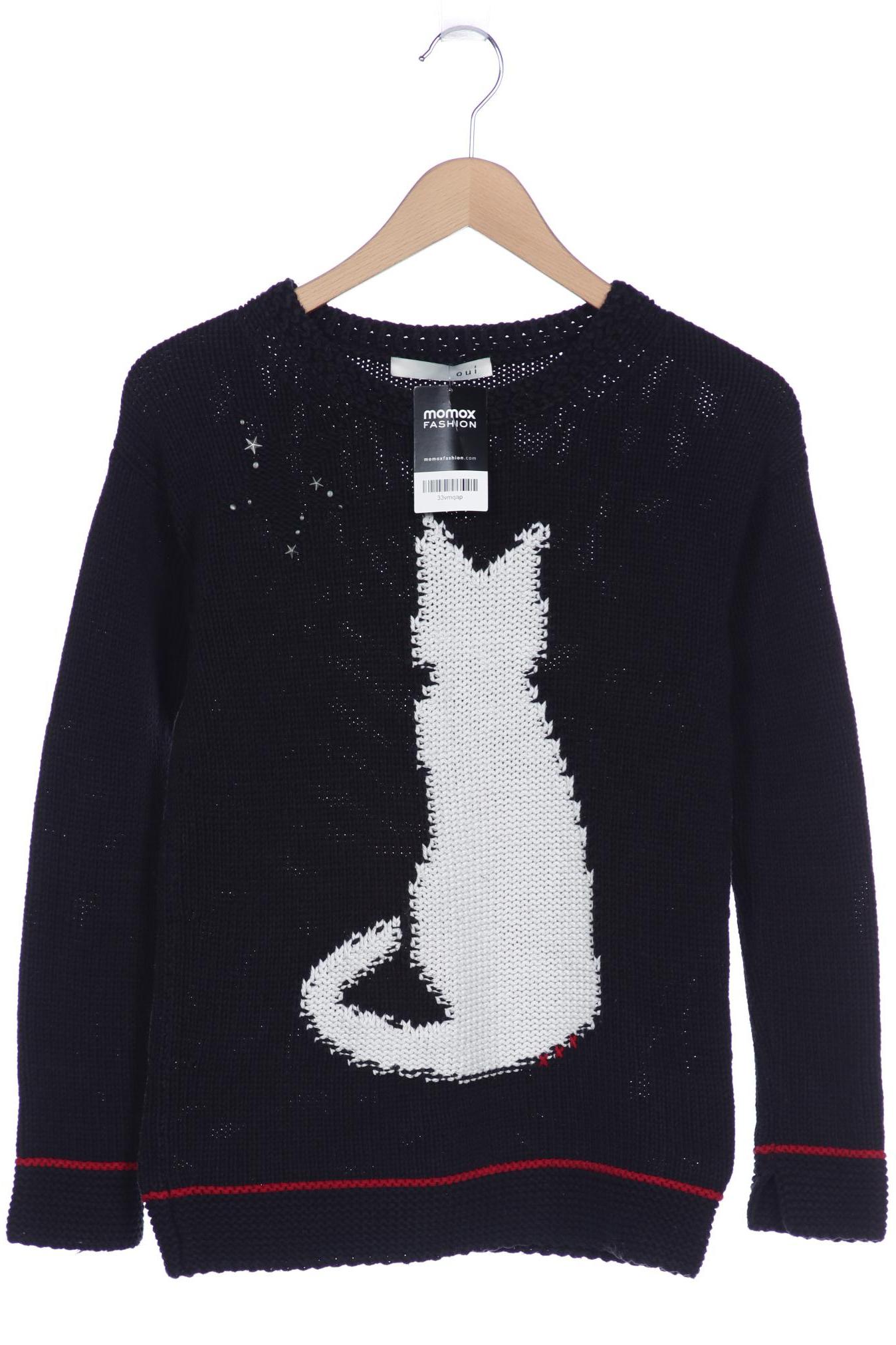 

Oui Damen Pullover, schwarz