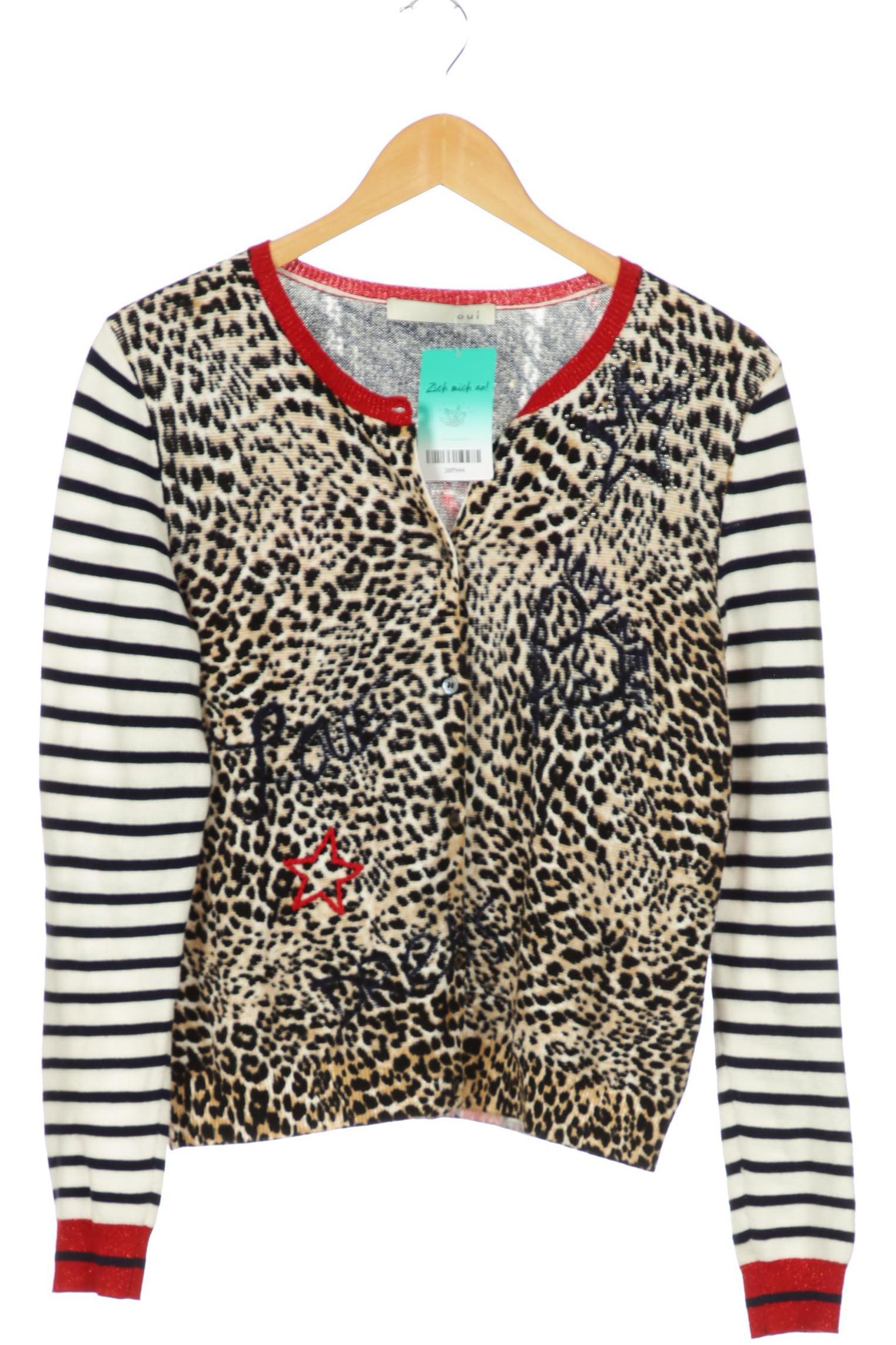 

Oui Damen Strickjacke, braun, Gr. 36