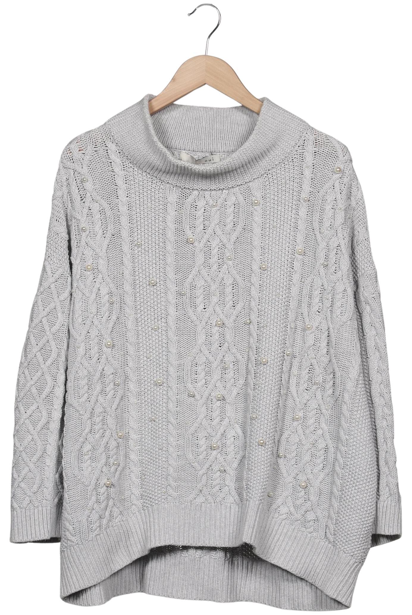 

Oui Damen Pullover, grau, Gr. 46