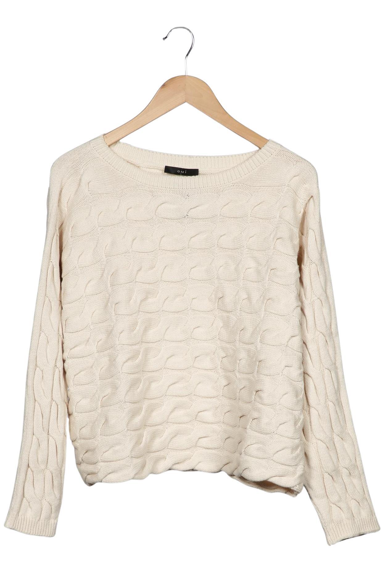 

Oui Damen Pullover, cremeweiß, Gr. 40