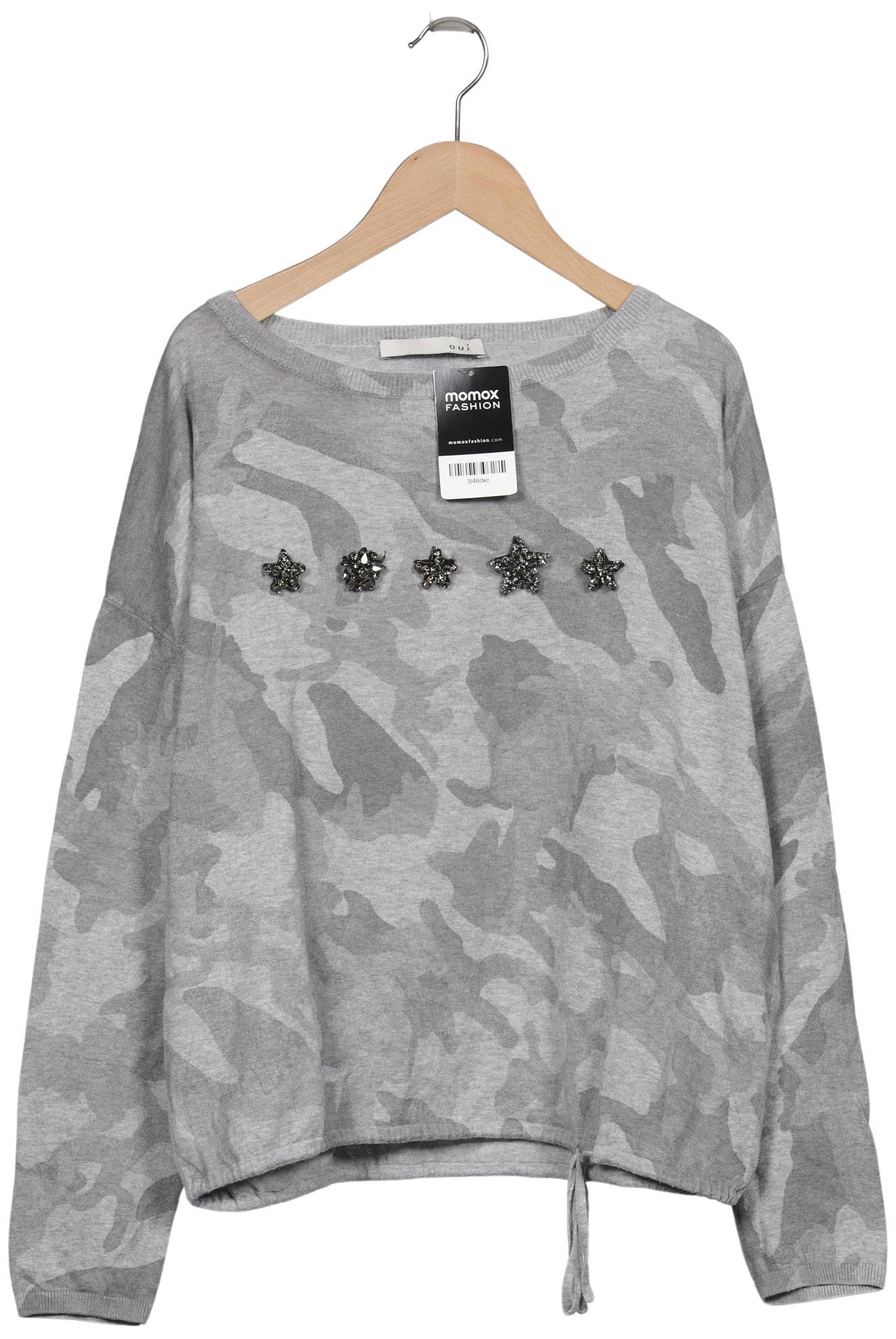 

Oui Damen Pullover, grau, Gr. 40