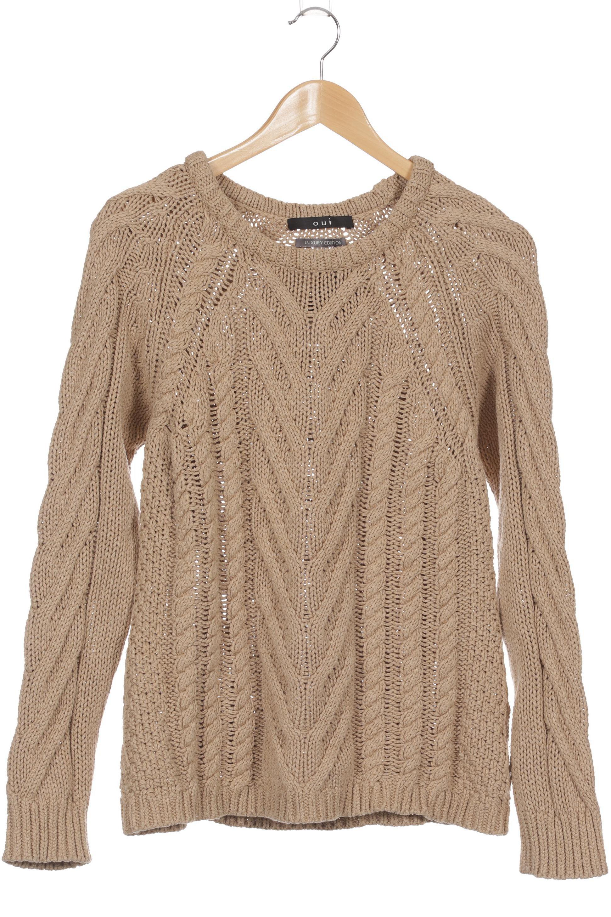 

Oui Damen Pullover, beige, Gr. 42