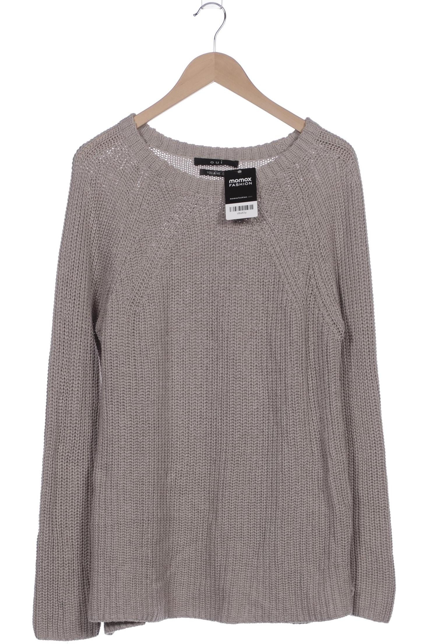 

Oui Damen Pullover, grau, Gr. 46