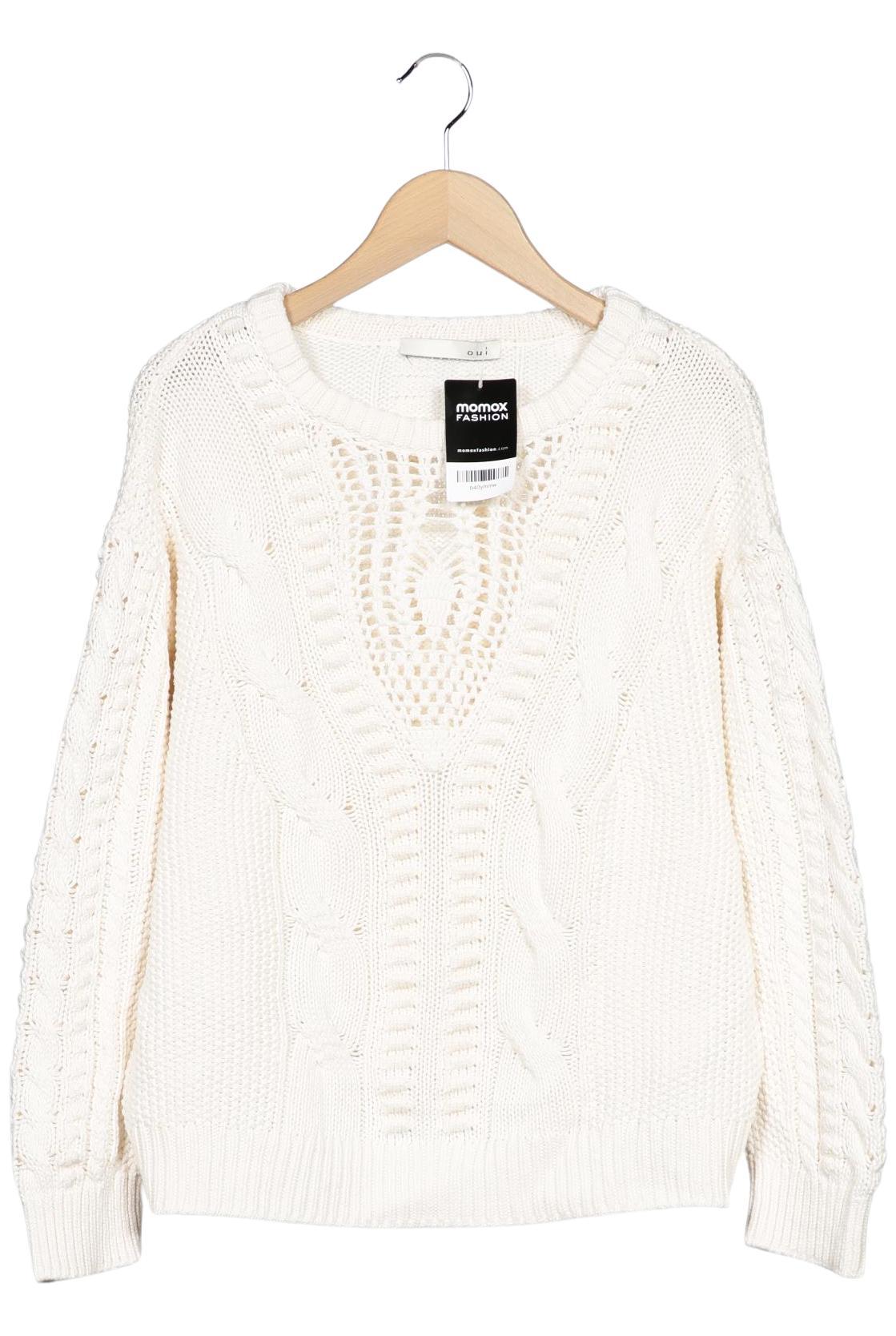

Oui Damen Pullover, cremeweiß, Gr. 36