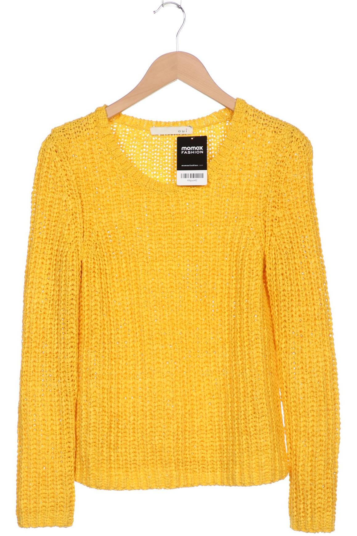 

Oui Damen Pullover, gelb