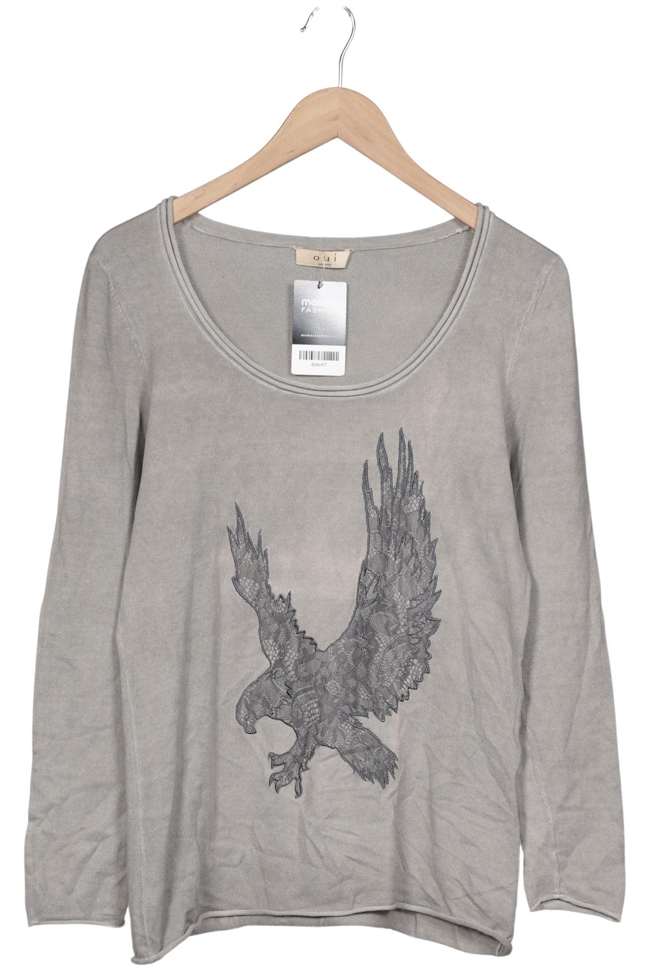 

Oui Damen Pullover, grau, Gr. 38