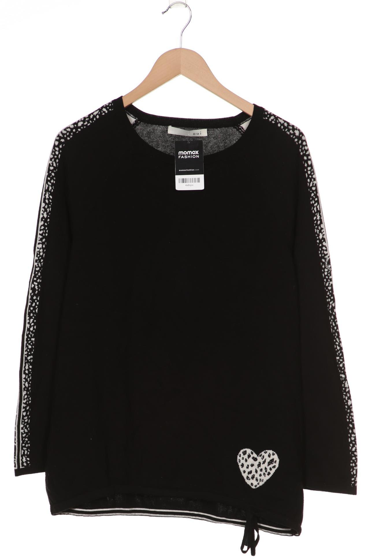 

Oui Damen Pullover, schwarz