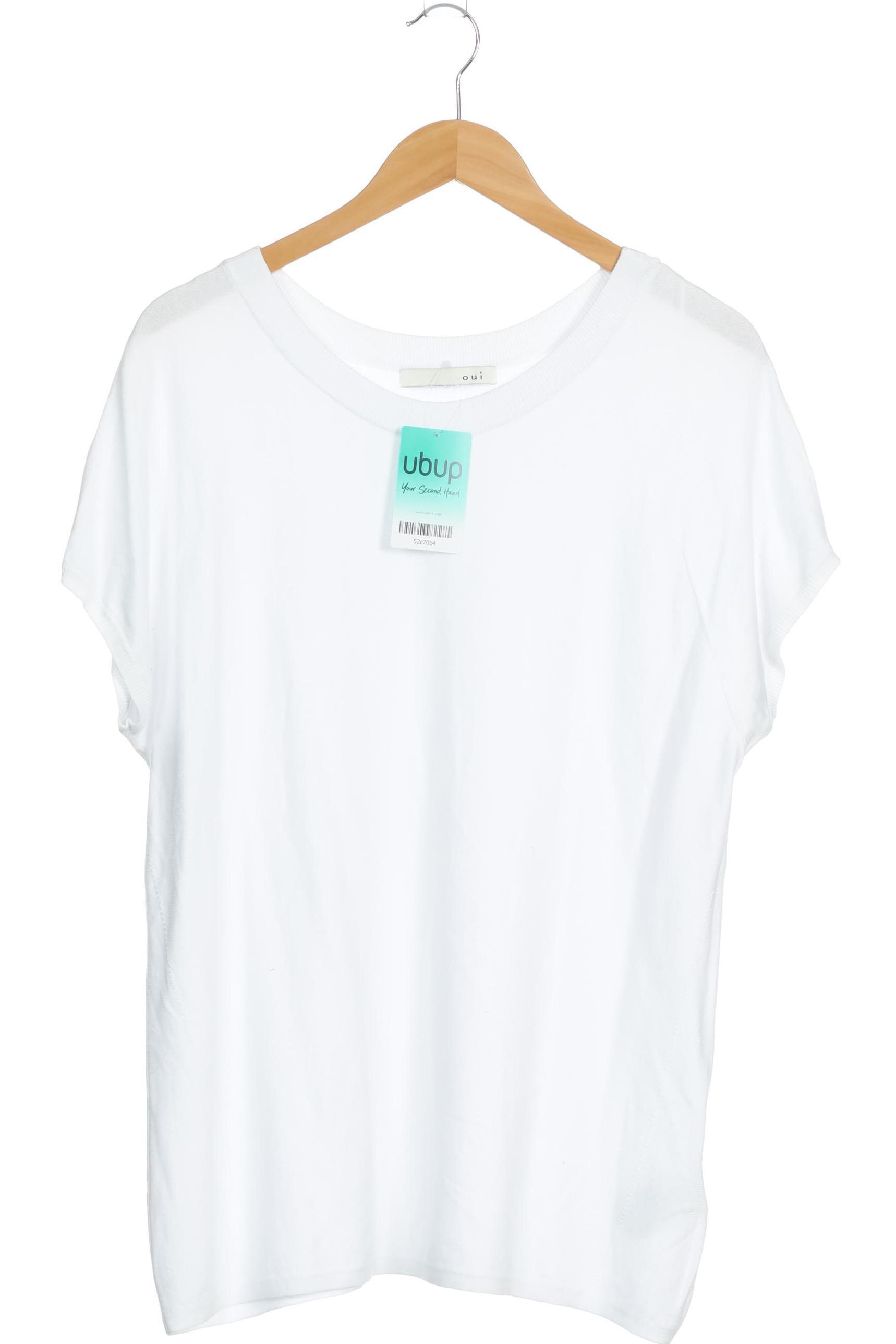 

Oui Damen Pullover, weiß, Gr. 44