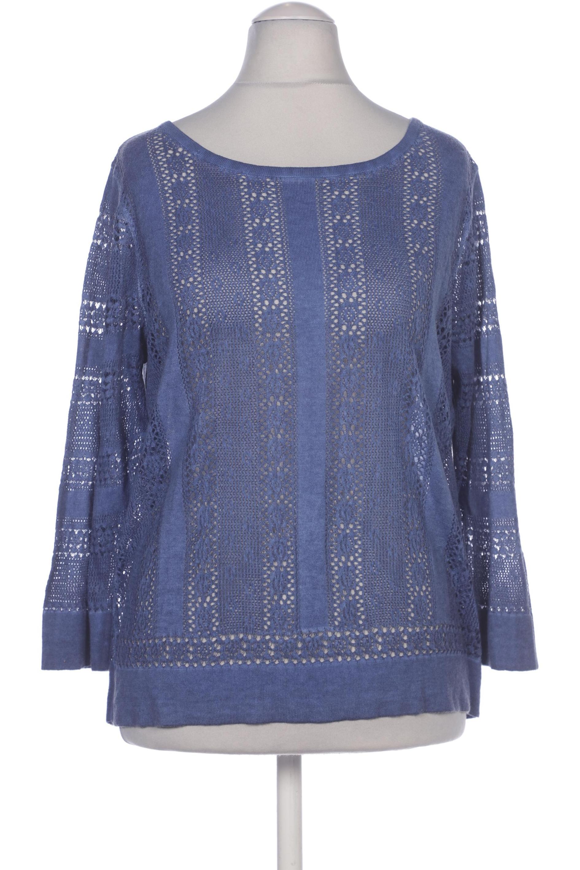 

Oui Damen Pullover, blau, Gr. 36