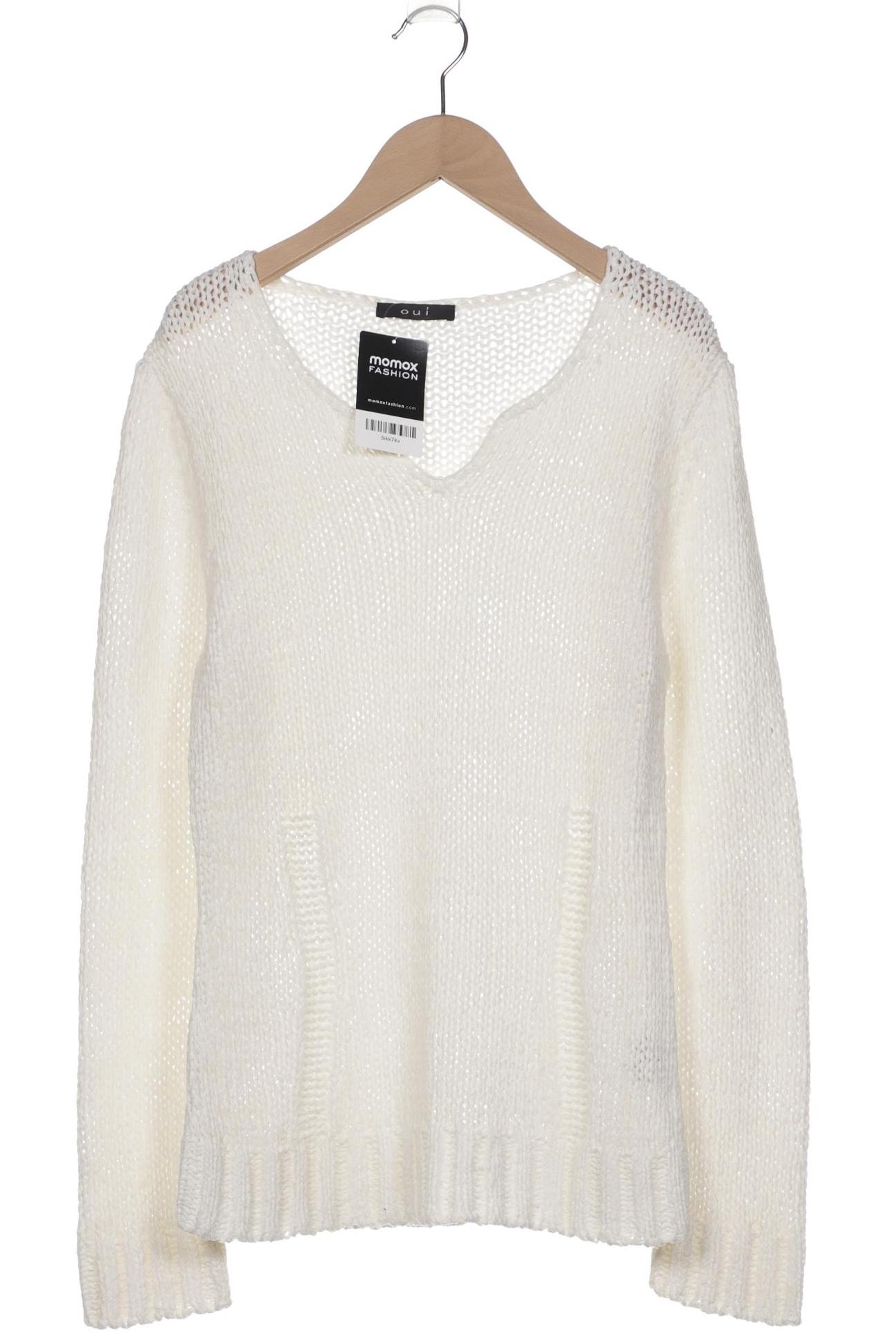 

Oui Damen Pullover, weiß, Gr. 40