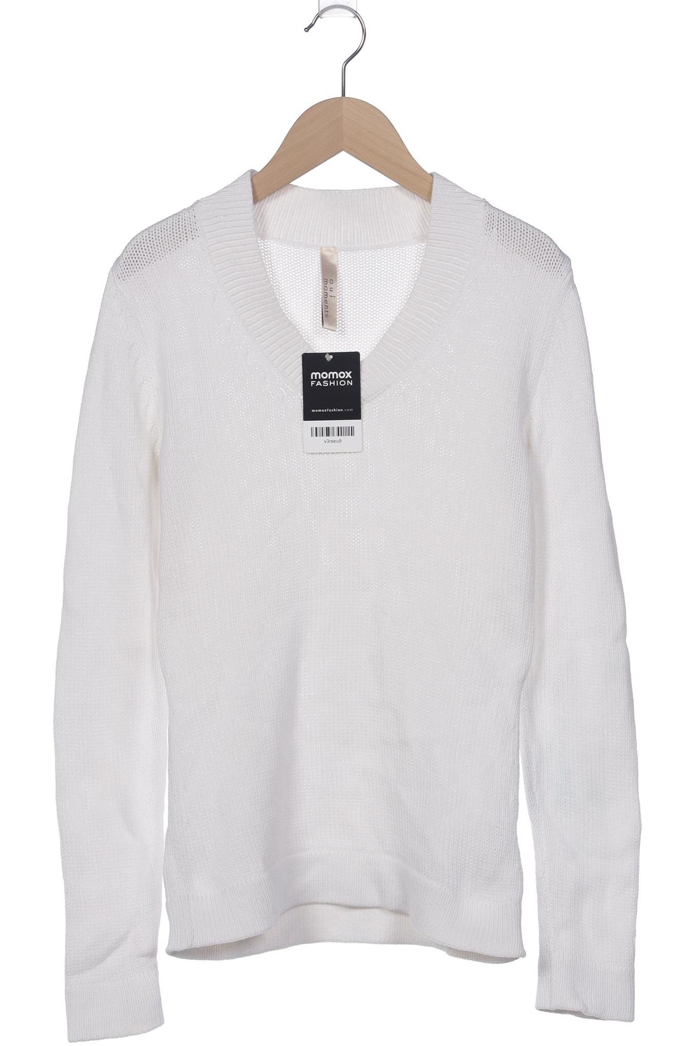 

Oui Damen Pullover, weiß, Gr. 34