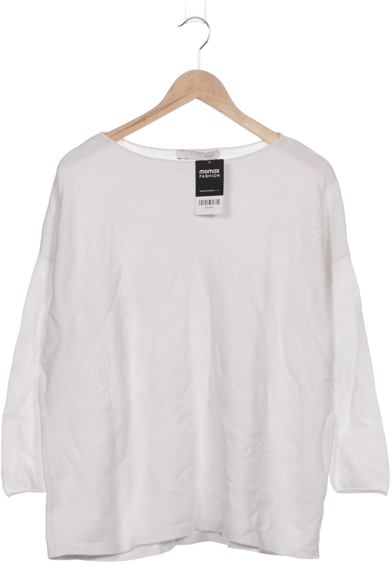 

Oui Damen Pullover, weiß, Gr. 40