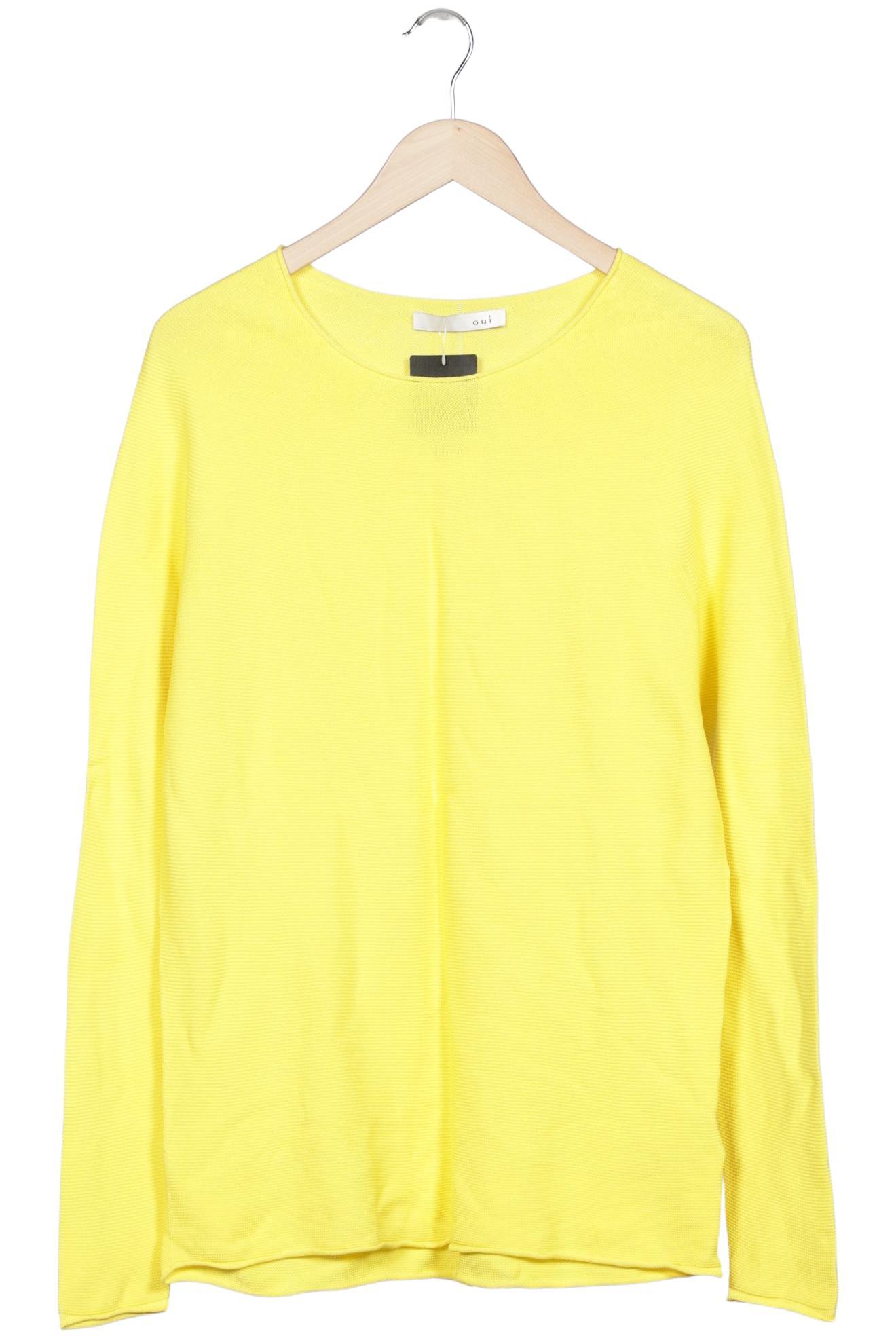 

Oui Damen Pullover, gelb, Gr. 38
