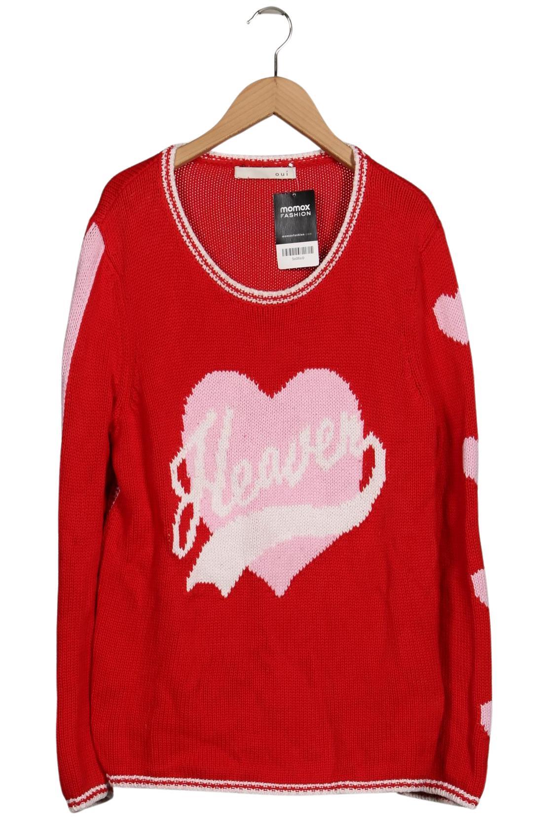 

Oui Damen Pullover, rot, Gr. 42