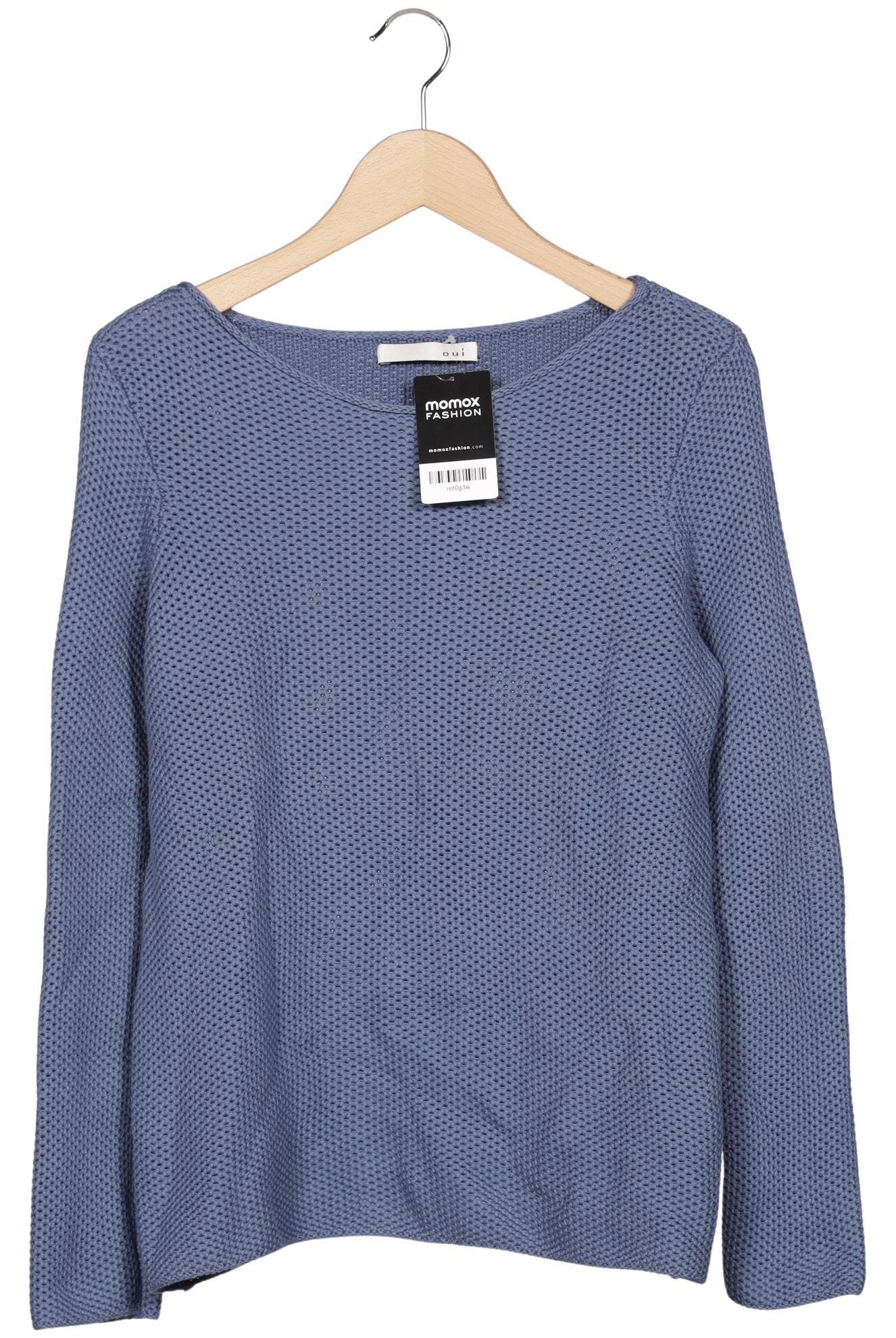 

Oui Damen Pullover, blau, Gr. 38
