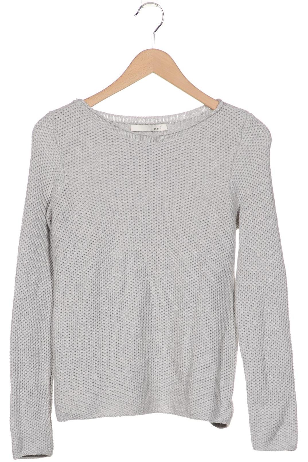

Oui Damen Pullover, grau, Gr. 38