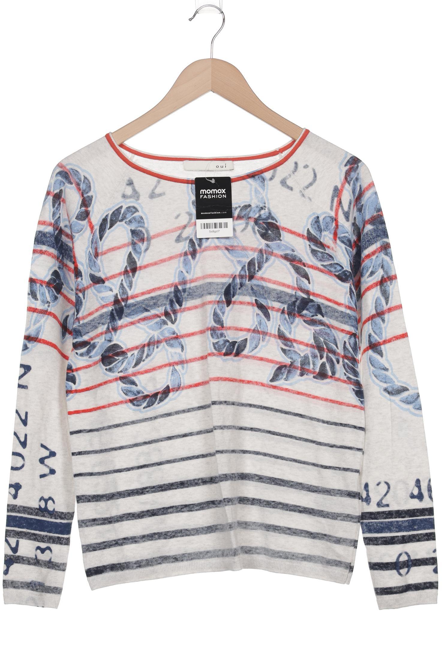 

Oui Damen Pullover, weiß, Gr. 36