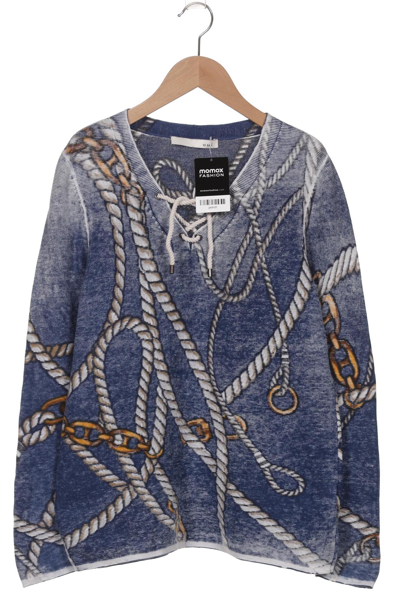 

Oui Damen Pullover, blau, Gr. 38