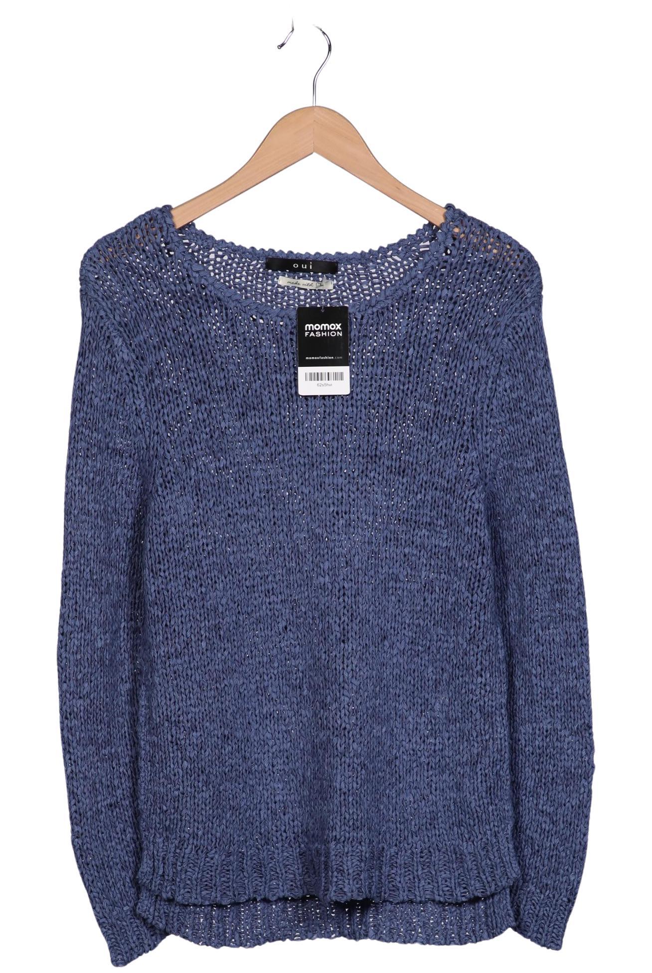 

Oui Damen Pullover, blau, Gr. 34