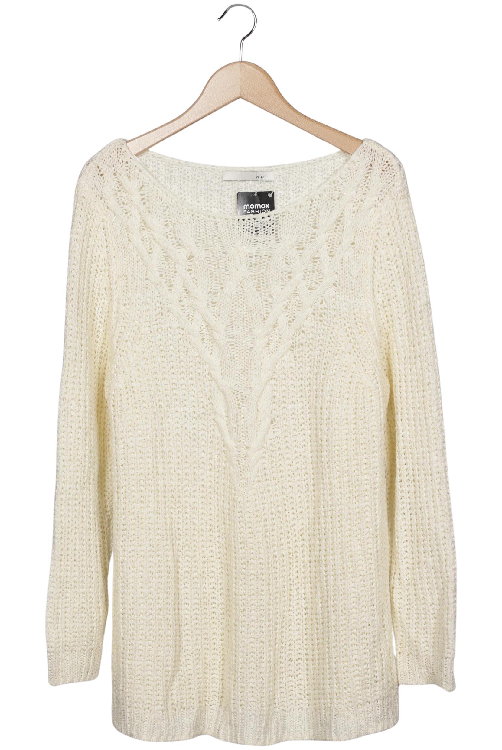 

Oui Damen Pullover, cremeweiß, Gr. 46