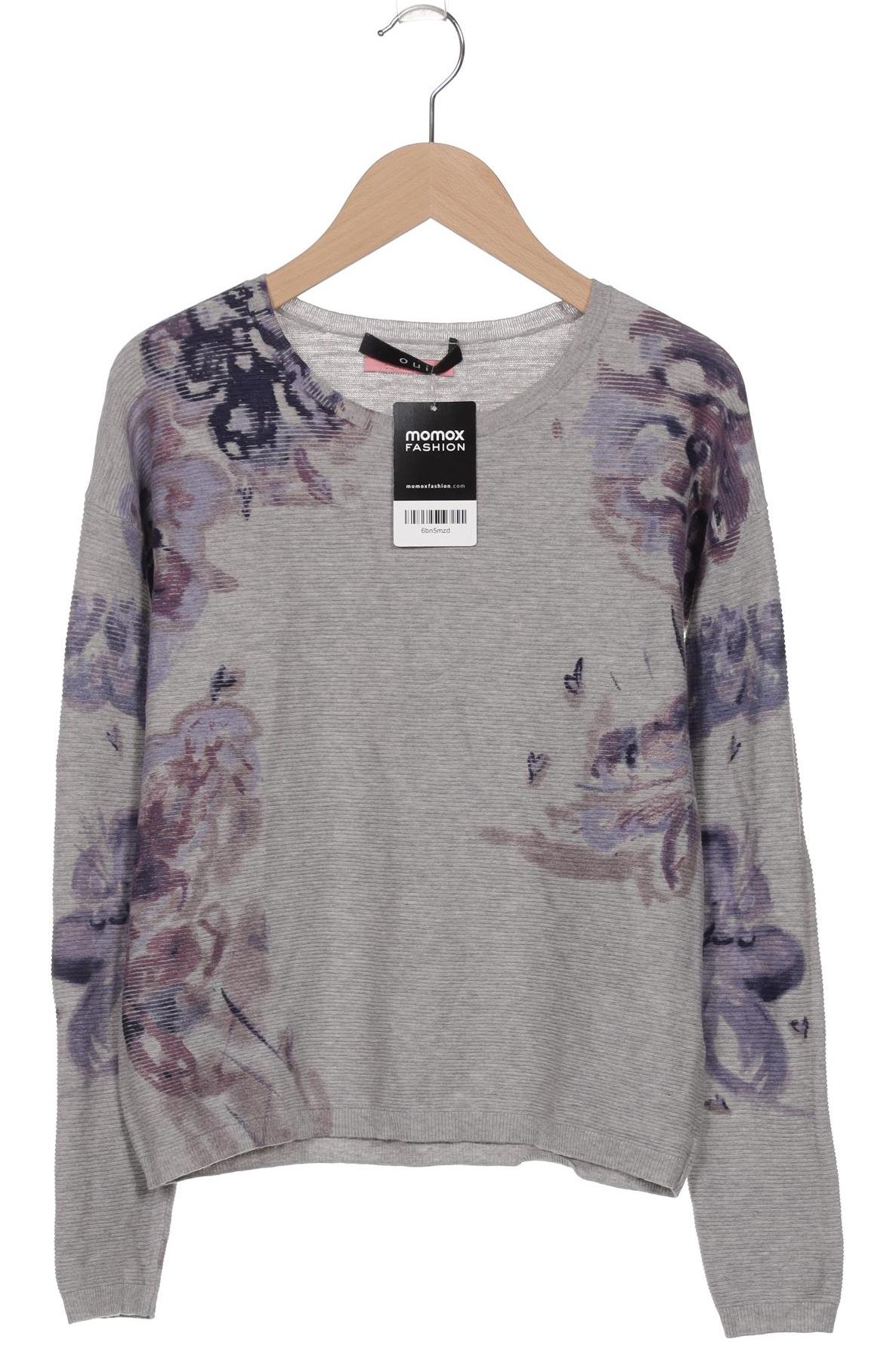 

Oui Damen Pullover, grau, Gr. 34