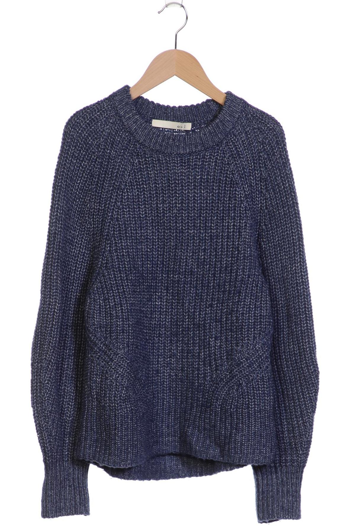 

Oui Damen Pullover, blau, Gr. 36