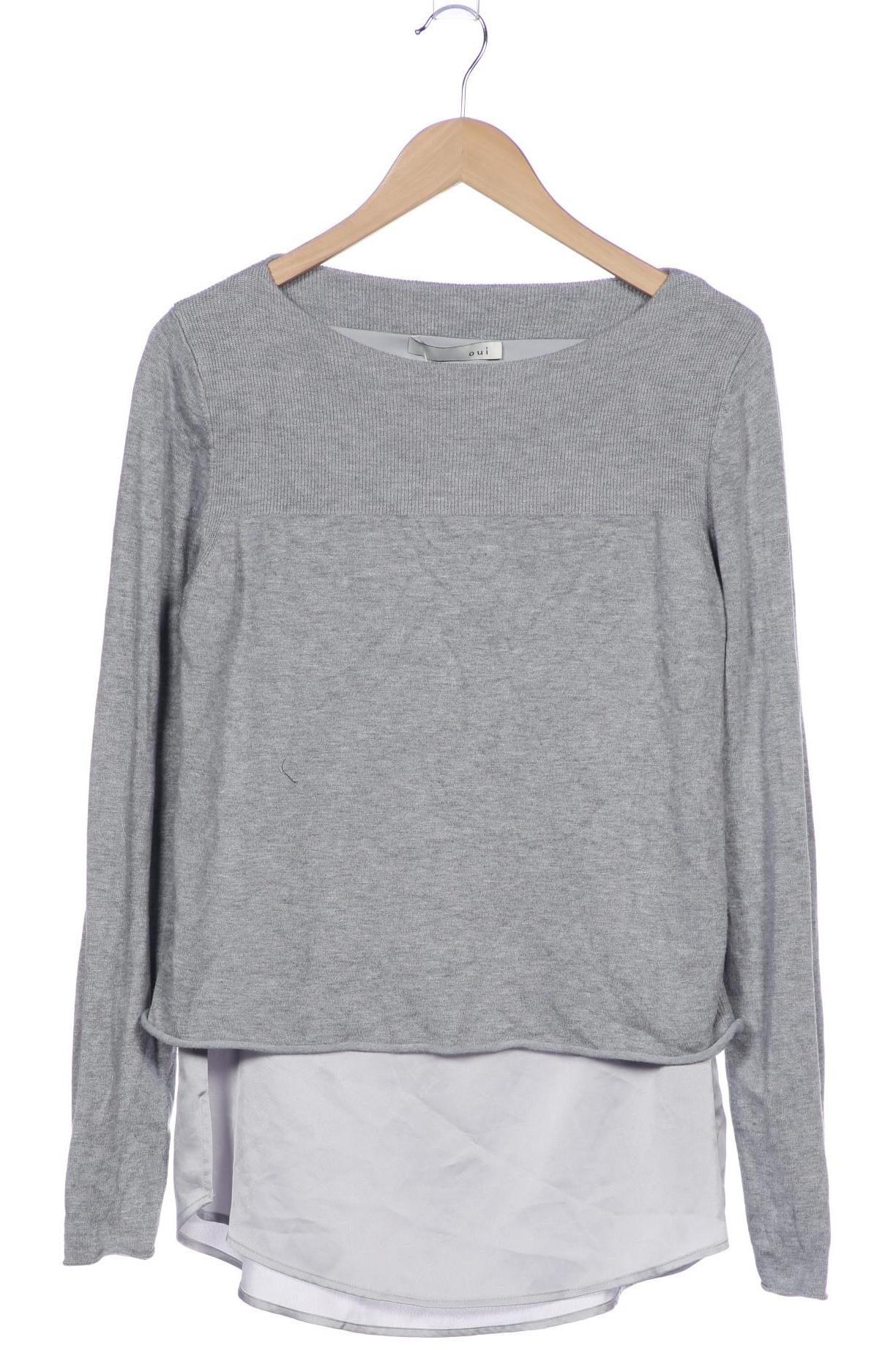 

Oui Damen Pullover, grau, Gr. 38