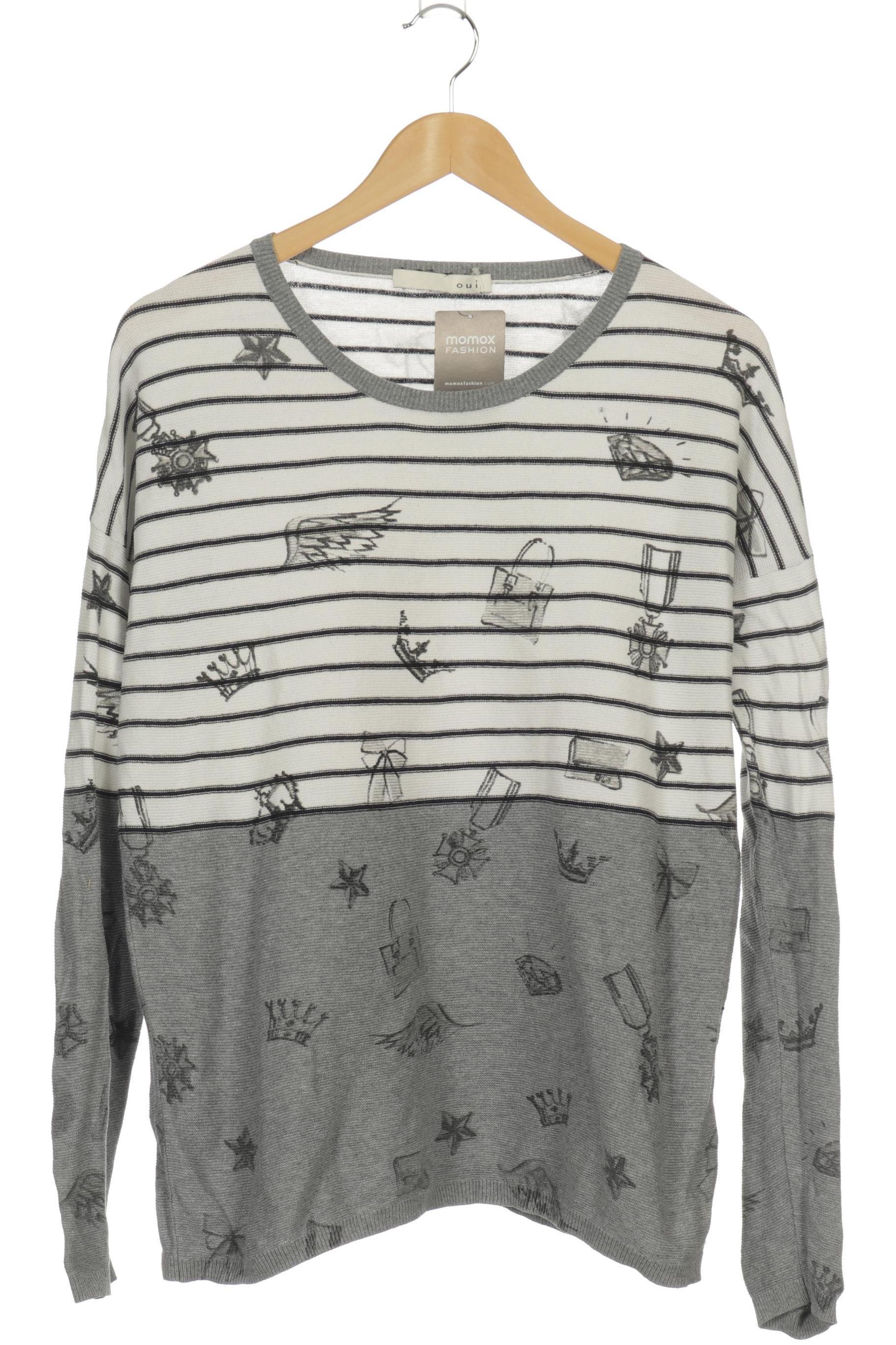 

Oui Damen Pullover, grau, Gr. 42