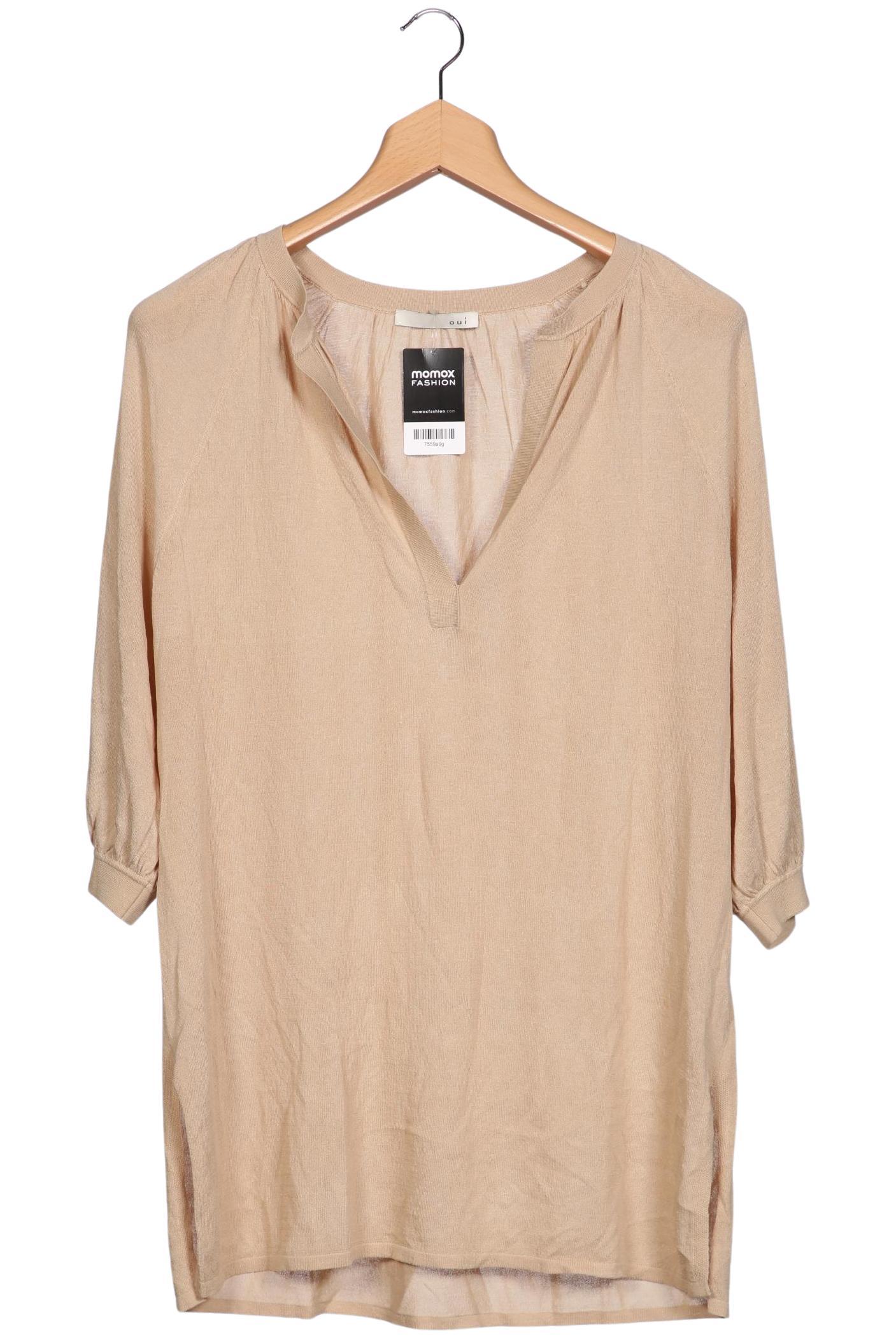 

Oui Damen Pullover, beige, Gr. 48