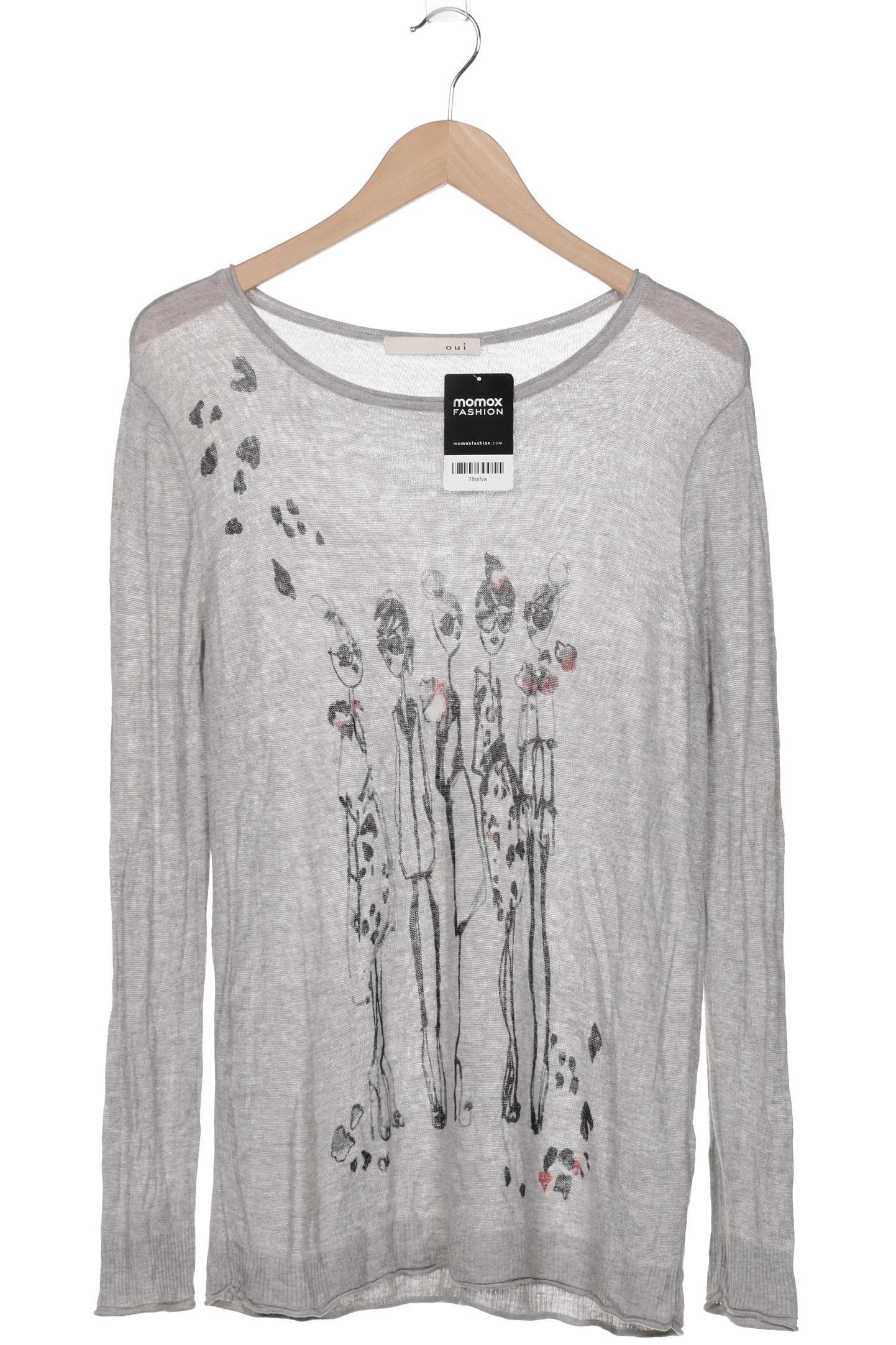 

Oui Damen Pullover, grau, Gr. 42