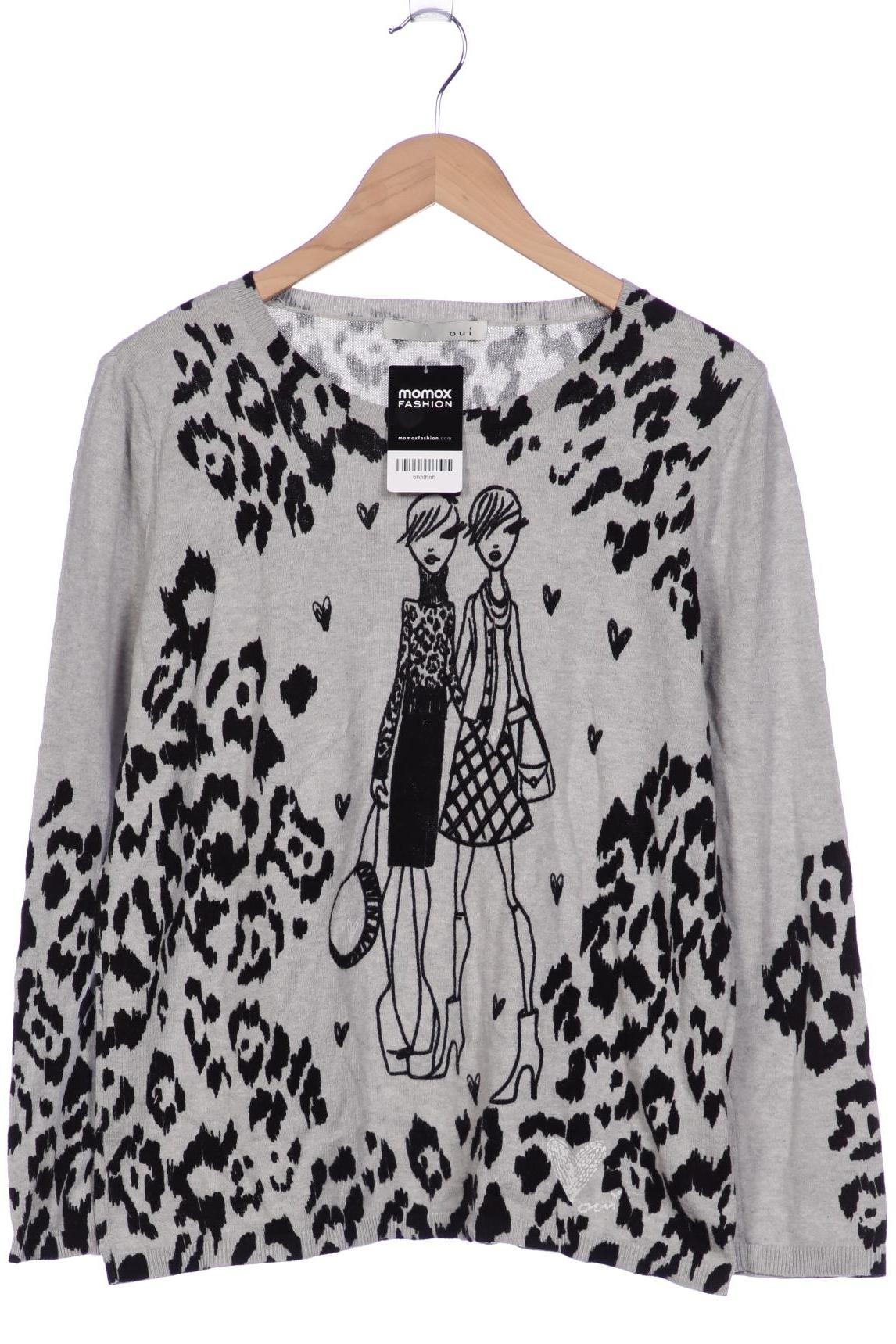 

Oui Damen Pullover, grau, Gr. 46