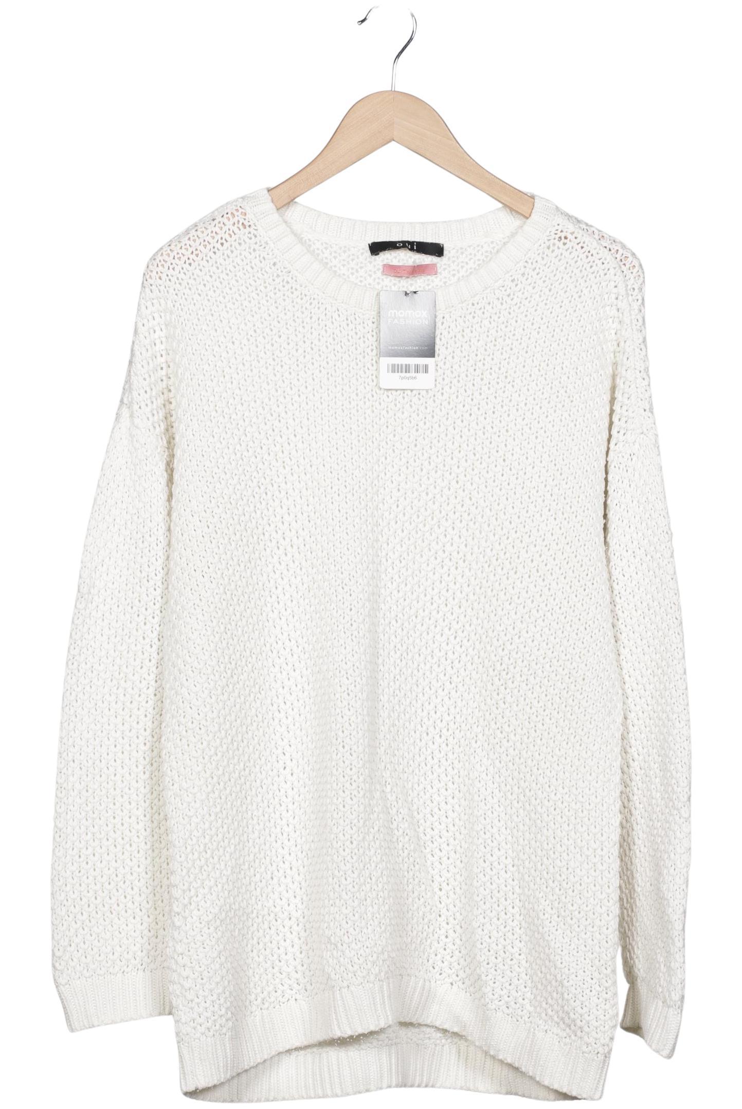 

Oui Damen Pullover, cremeweiß, Gr. 42