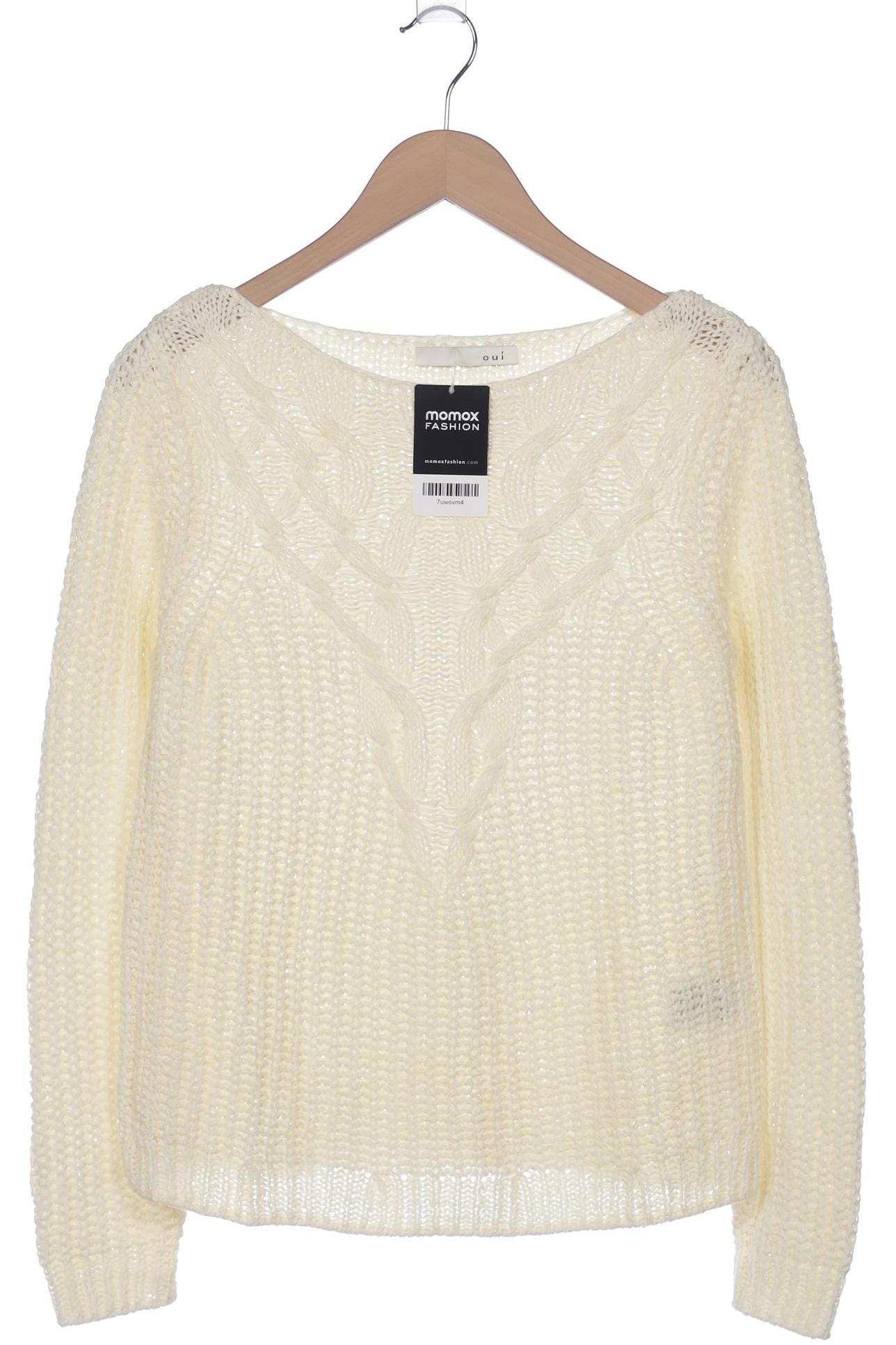 

Oui Damen Pullover, cremeweiß, Gr. 36